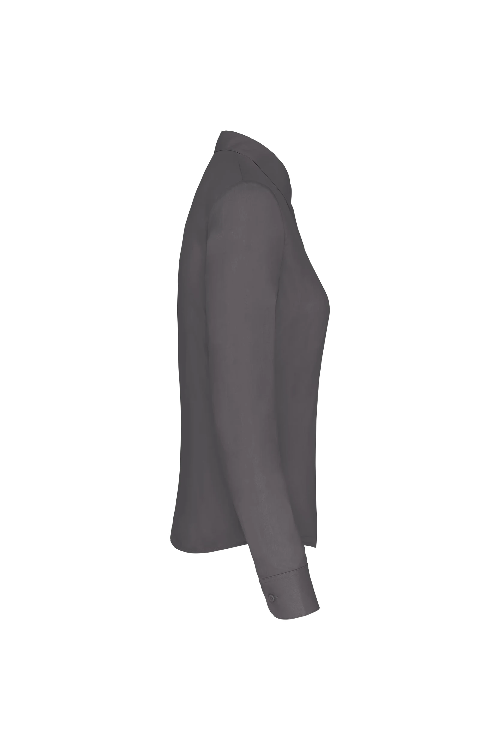 Chemise popeline polycoton gris urbain