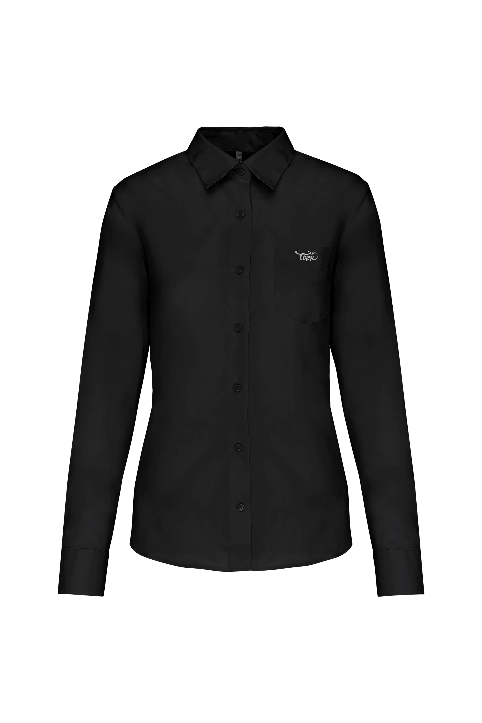 Chemise popeline polycoton noir