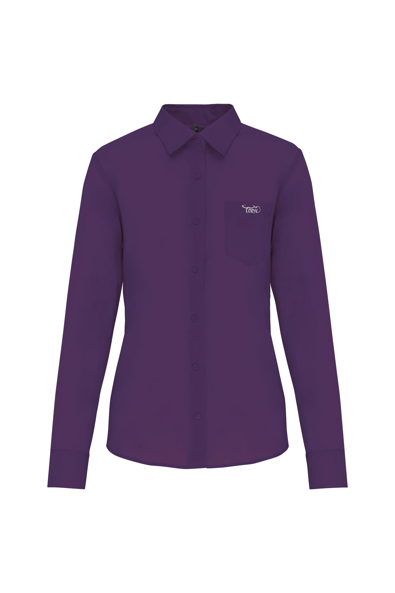 Chemise popeline polycoton violet