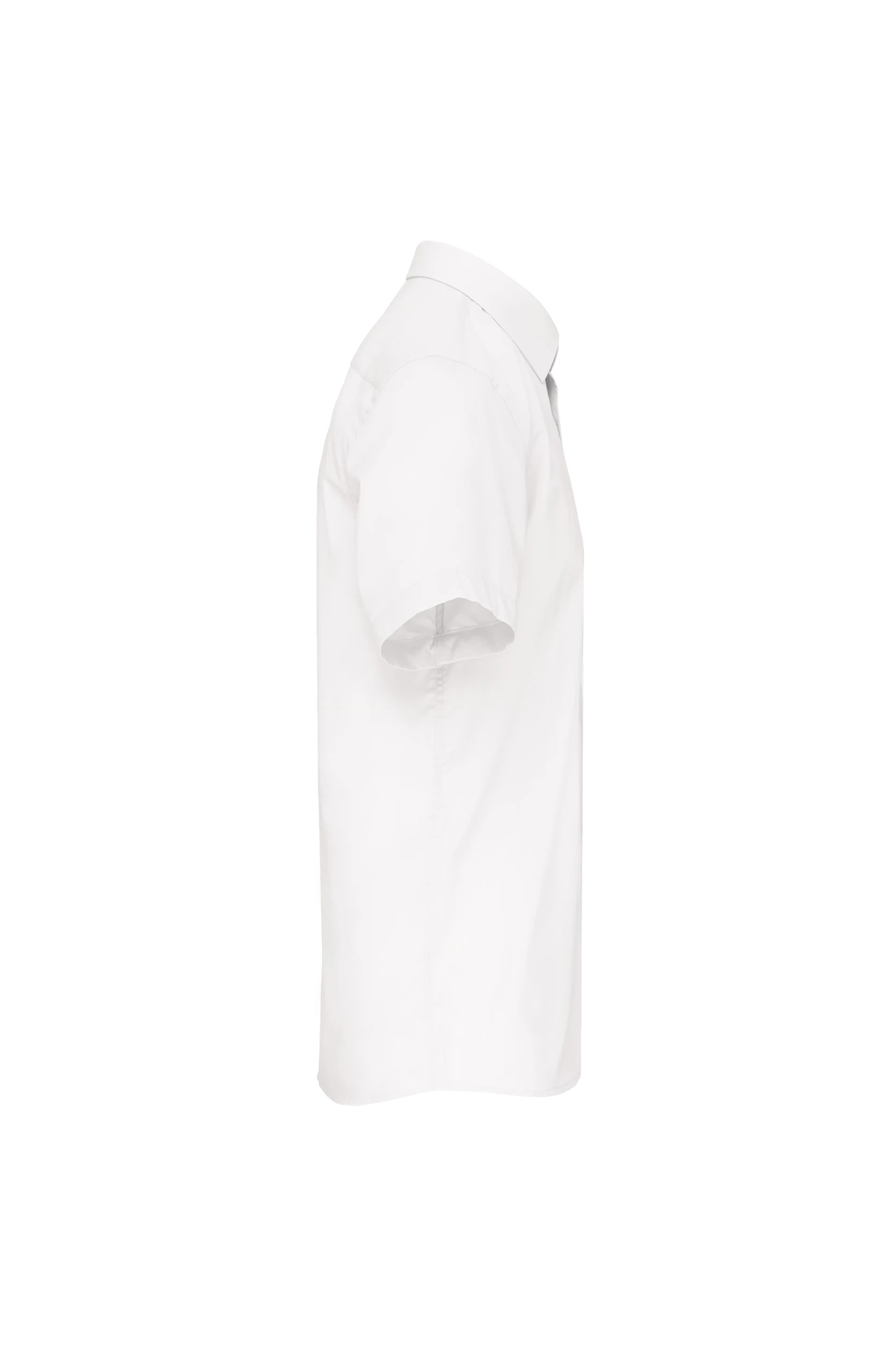 Chemise popeline polycoton manches courtes blanc
