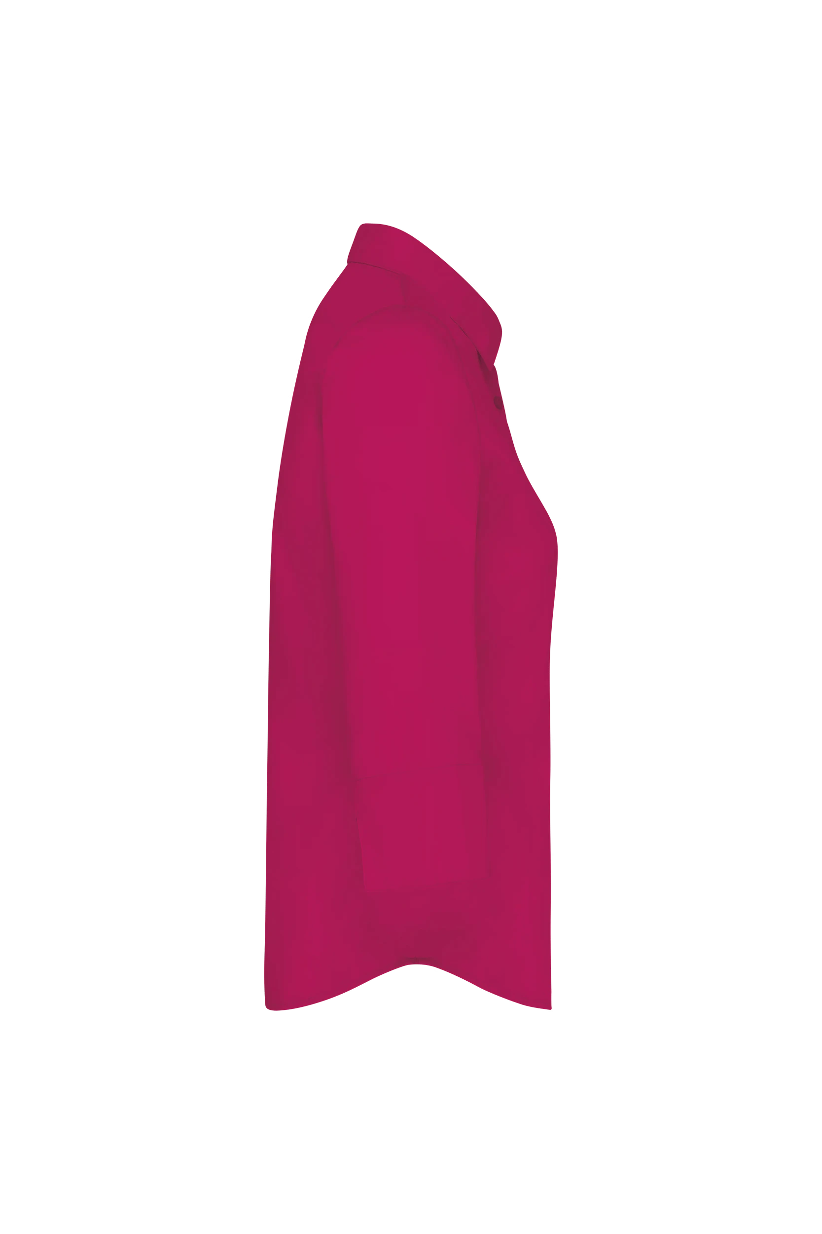 Chemise popeline polycoton manches 3/4 fuchsia