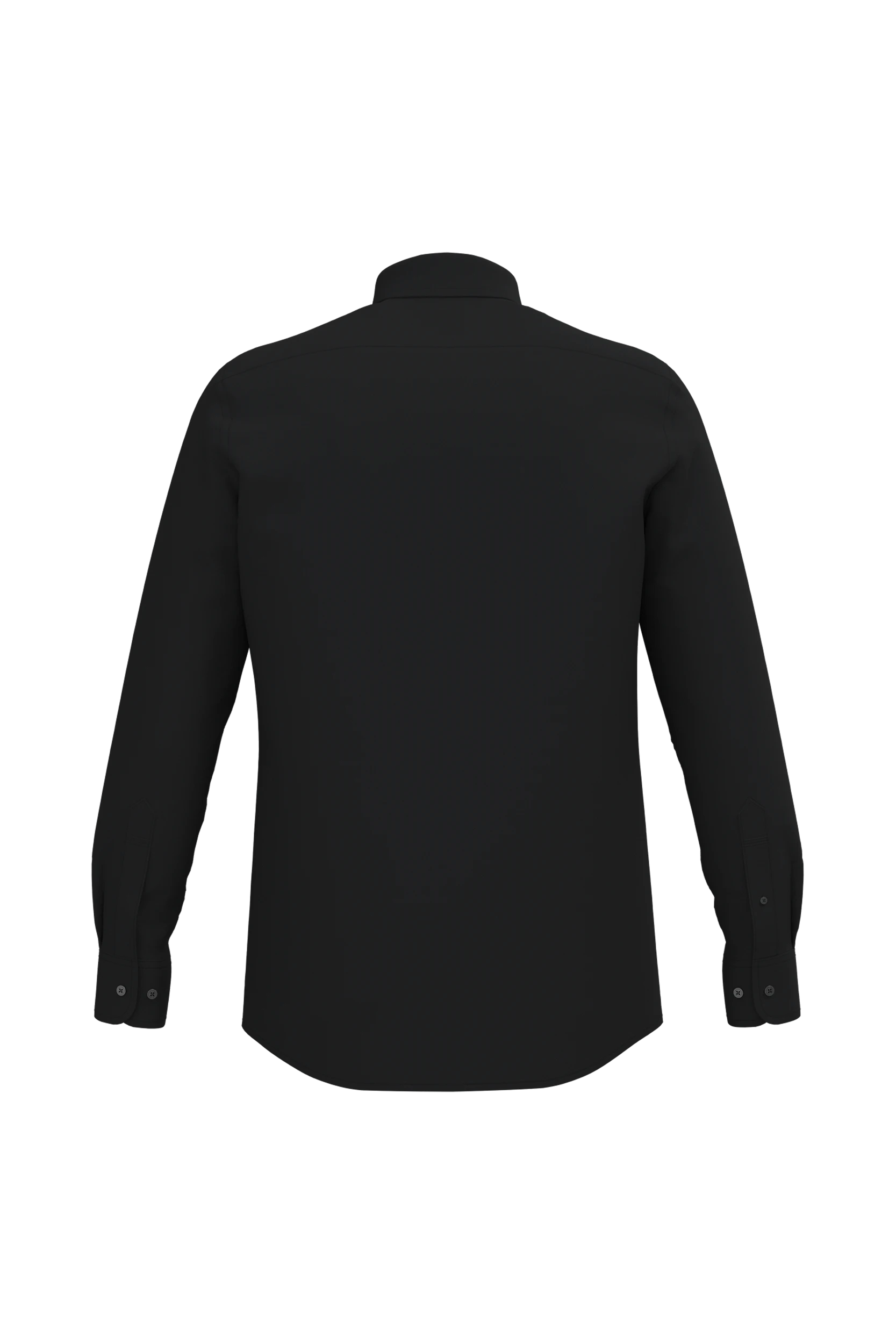 Chemise oxford manches longues noir