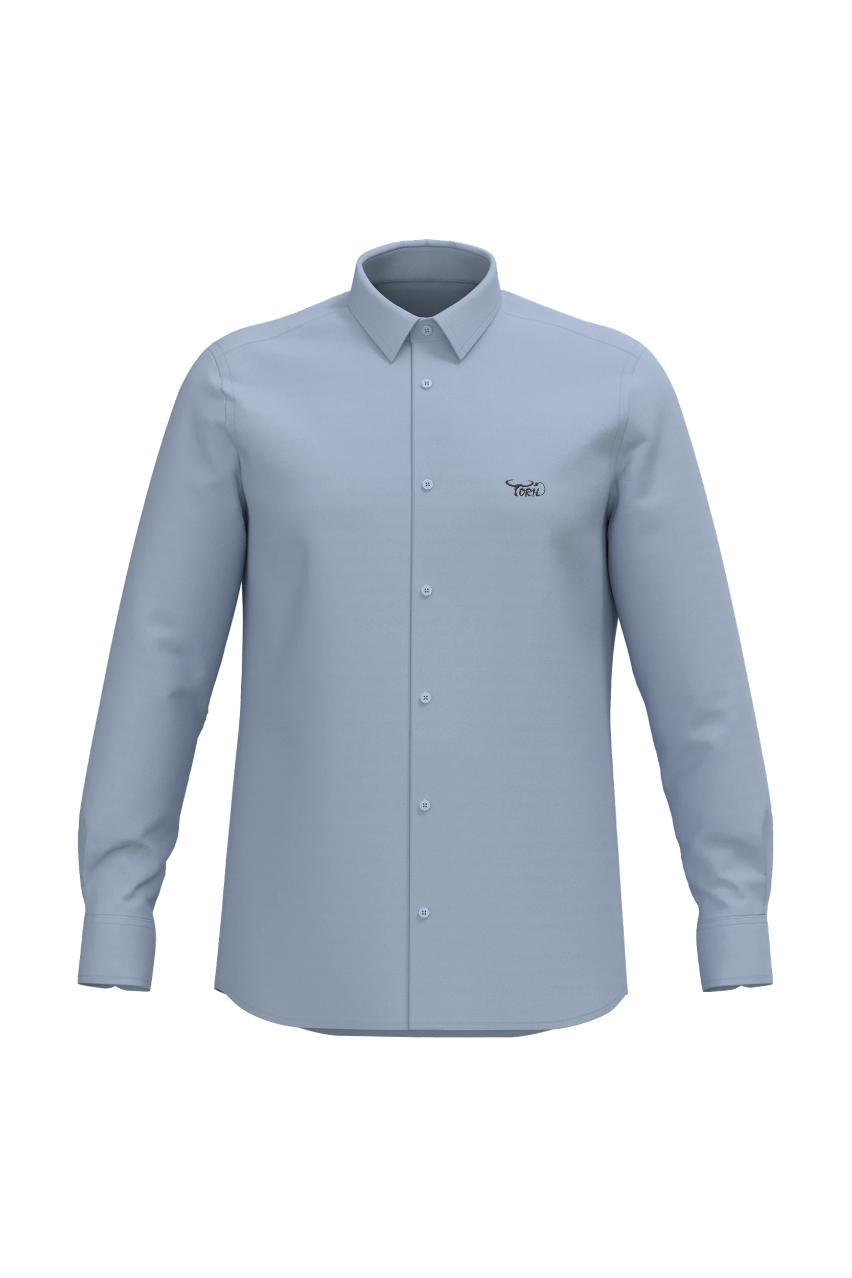 Chemise oxford manches longues bleu oxford