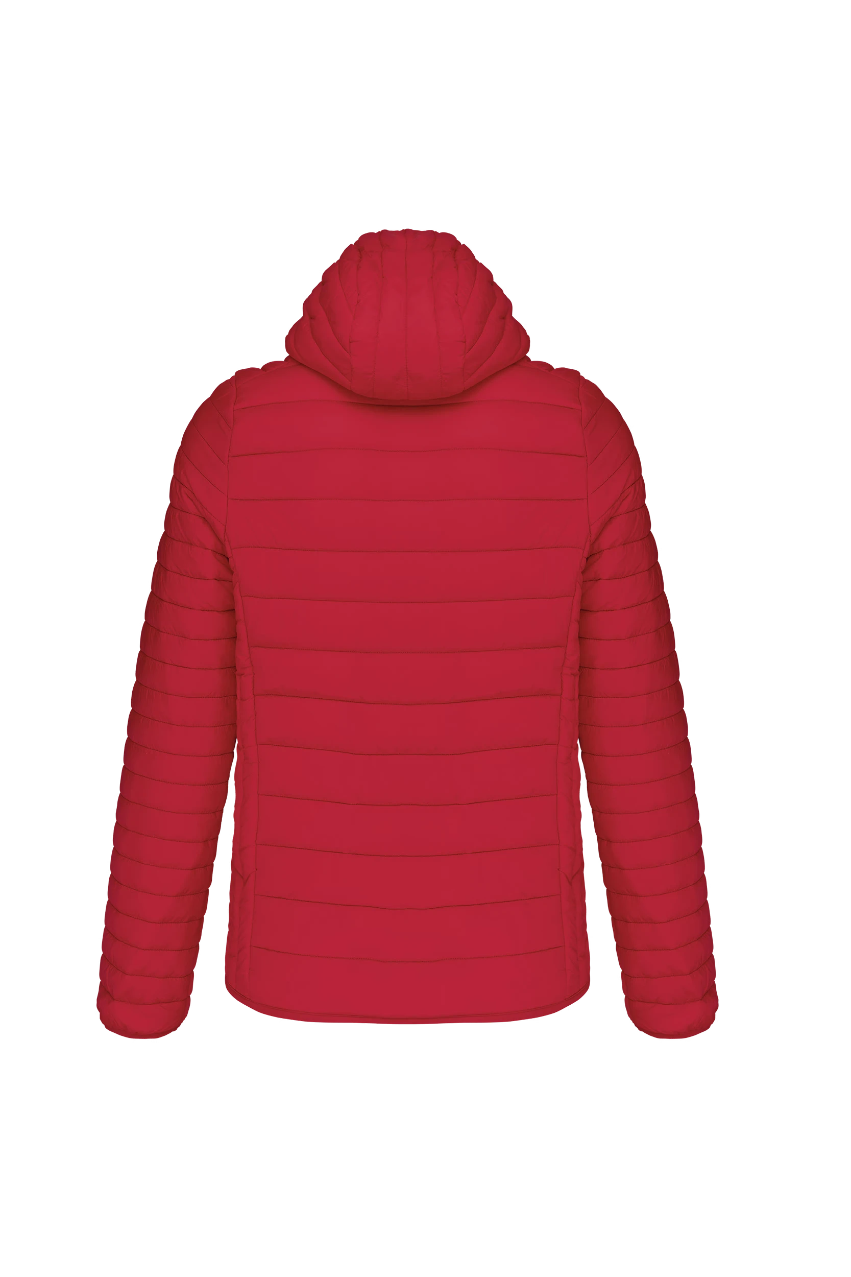 Doudoune légère à capuche rouge