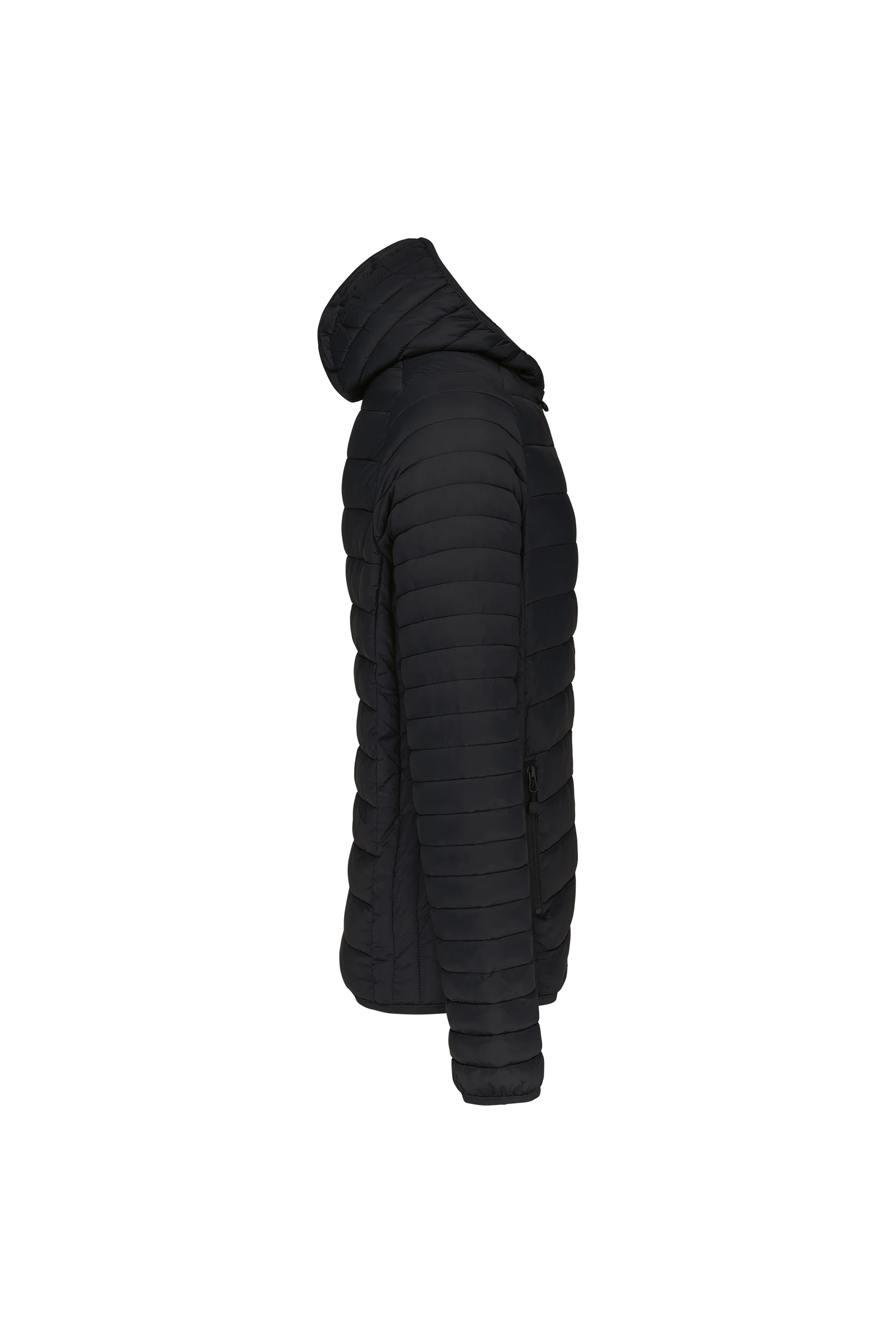 Doudoune légère à capuche noir