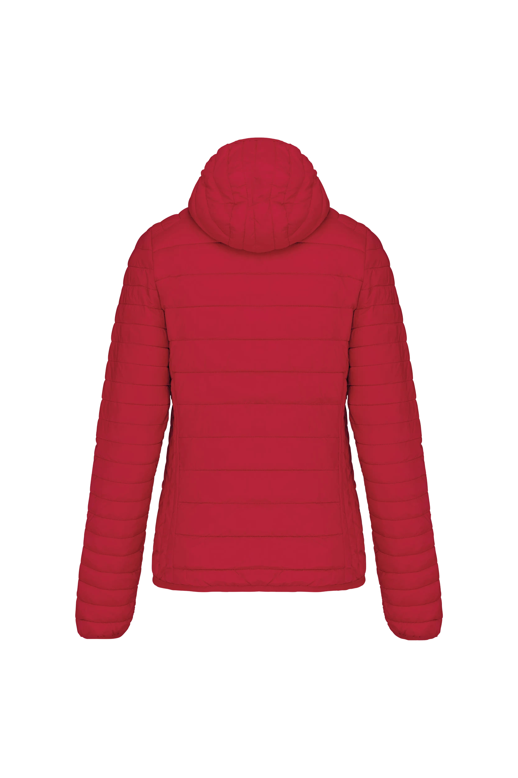 Doudoune légère à capuche rouge