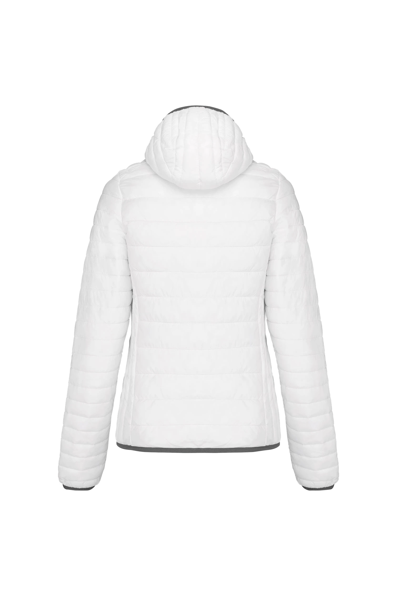 Doudoune légère à capuche blanc