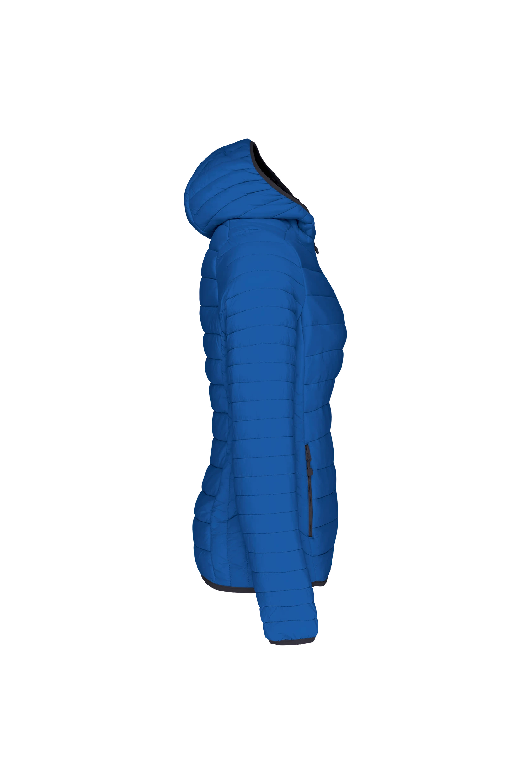 Doudoune légère à capuche bleu
