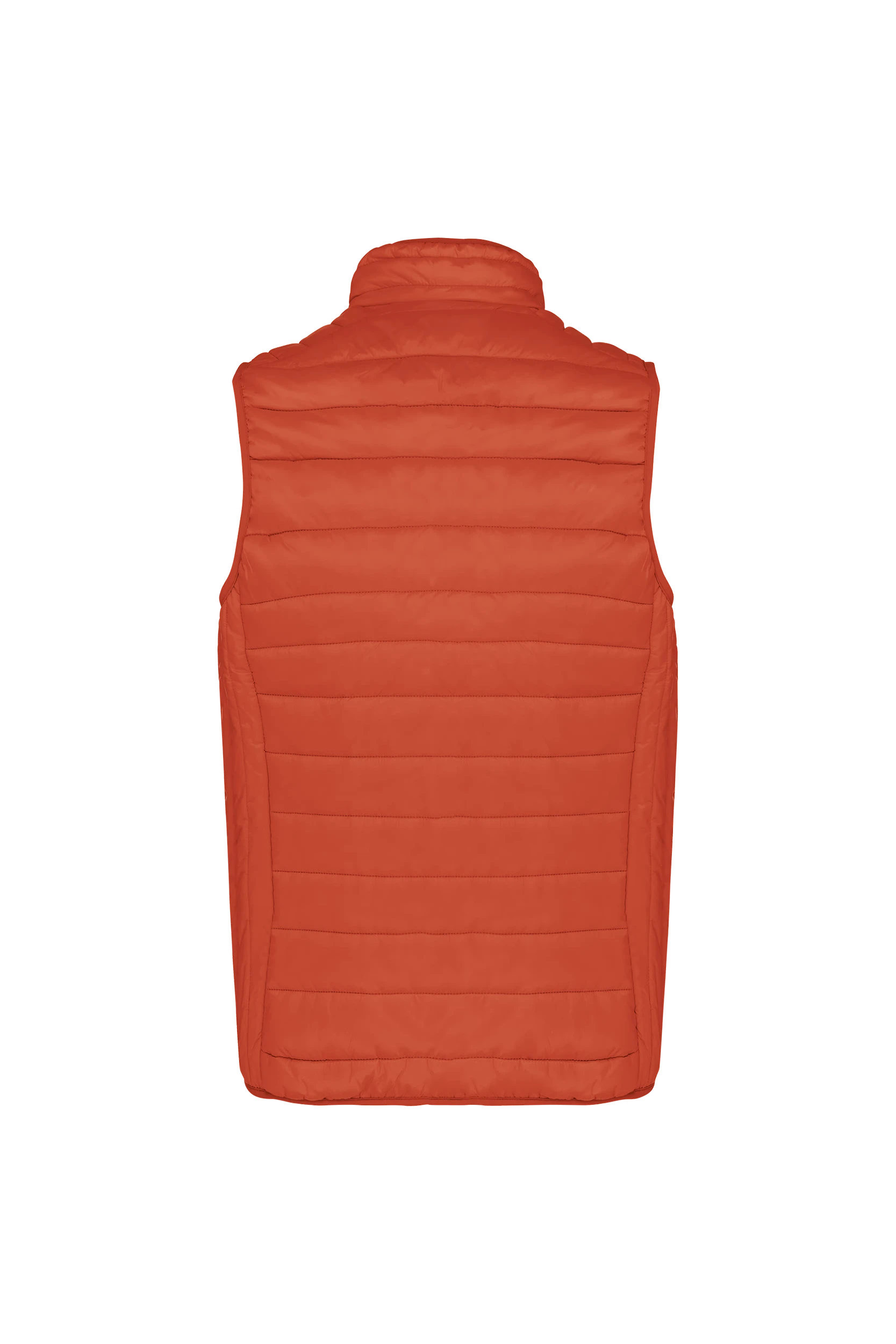 Doudoune légère sans manches orange brûlé