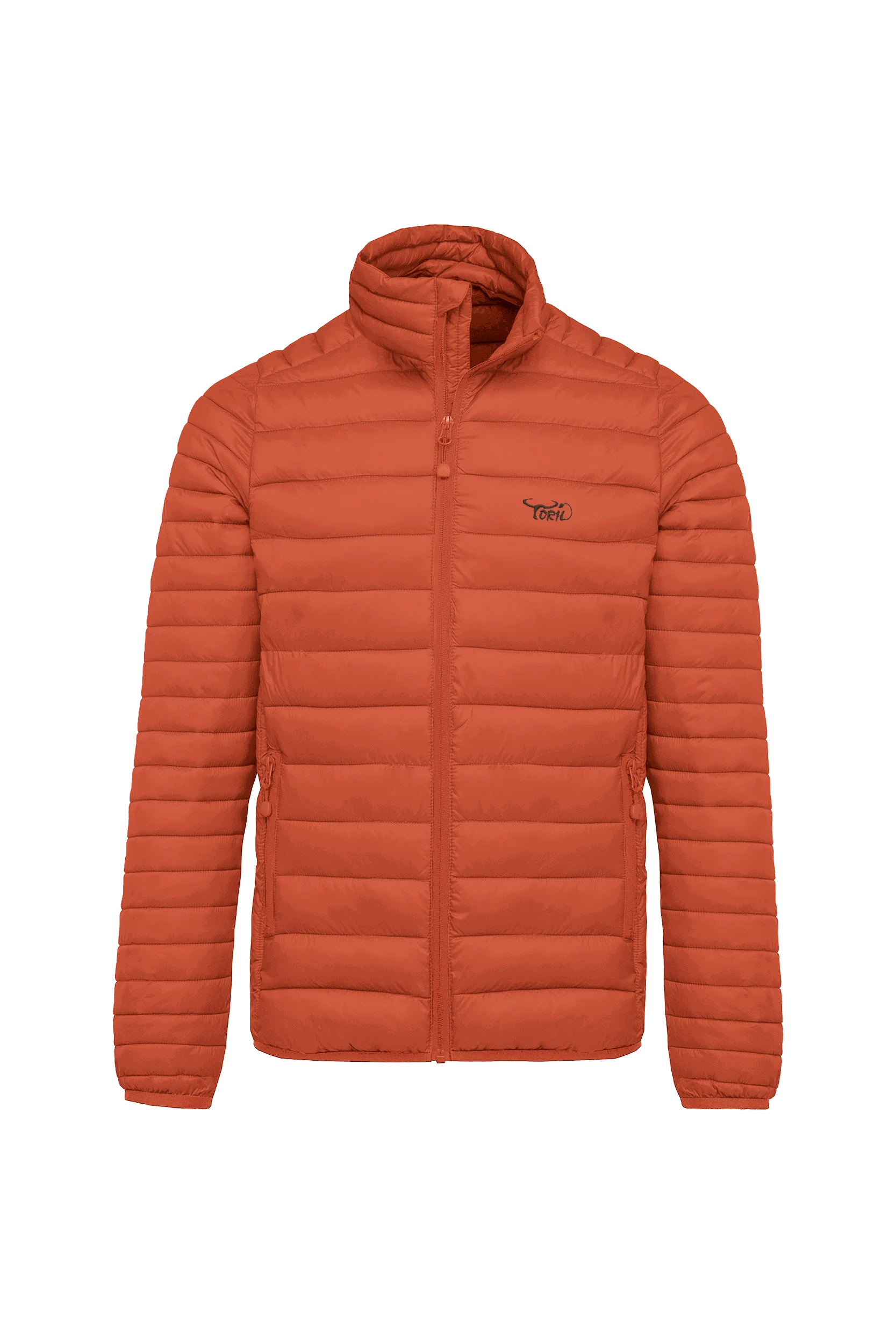 Doudoune légère orange brûlé