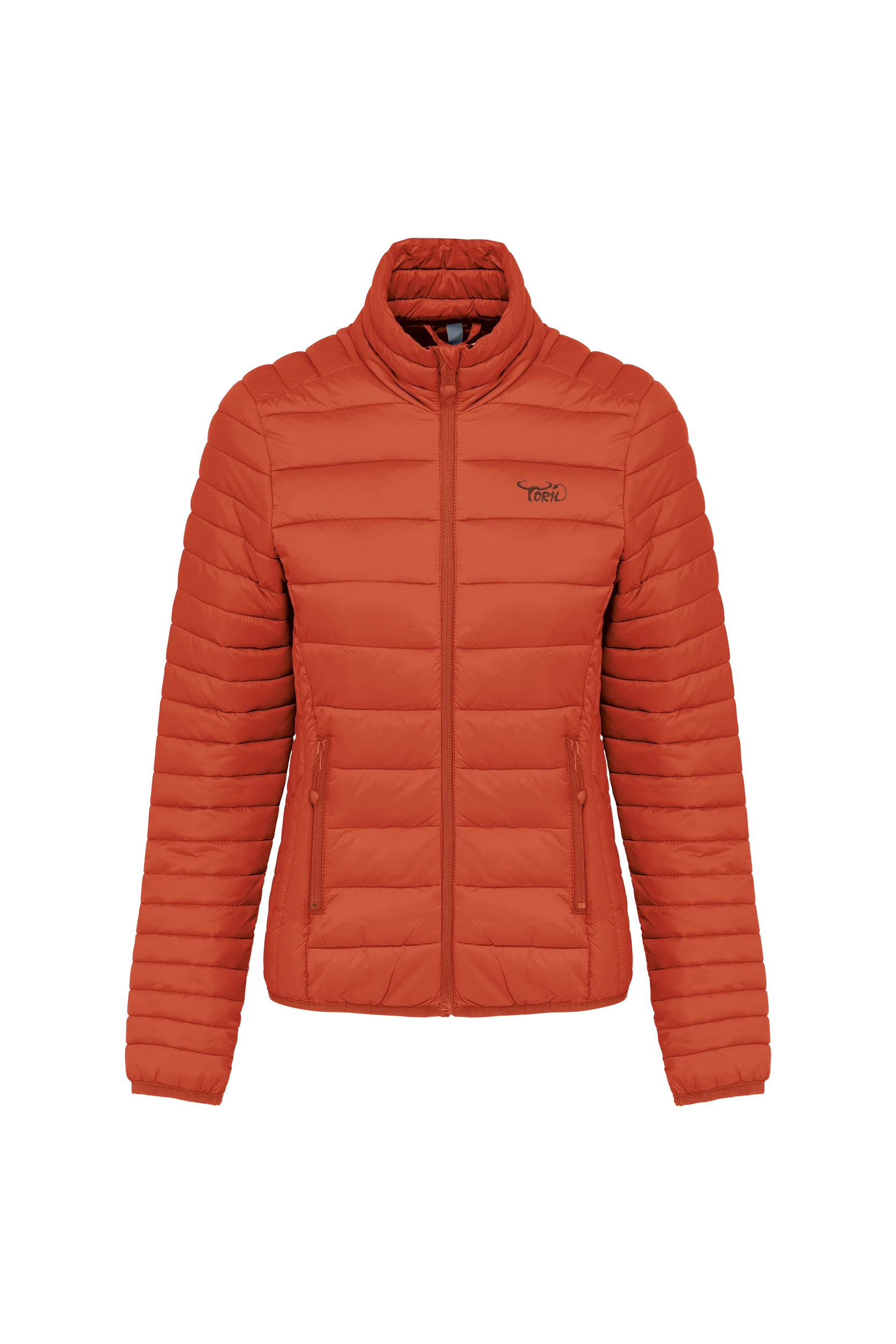 Doudoune légère orange brûlé