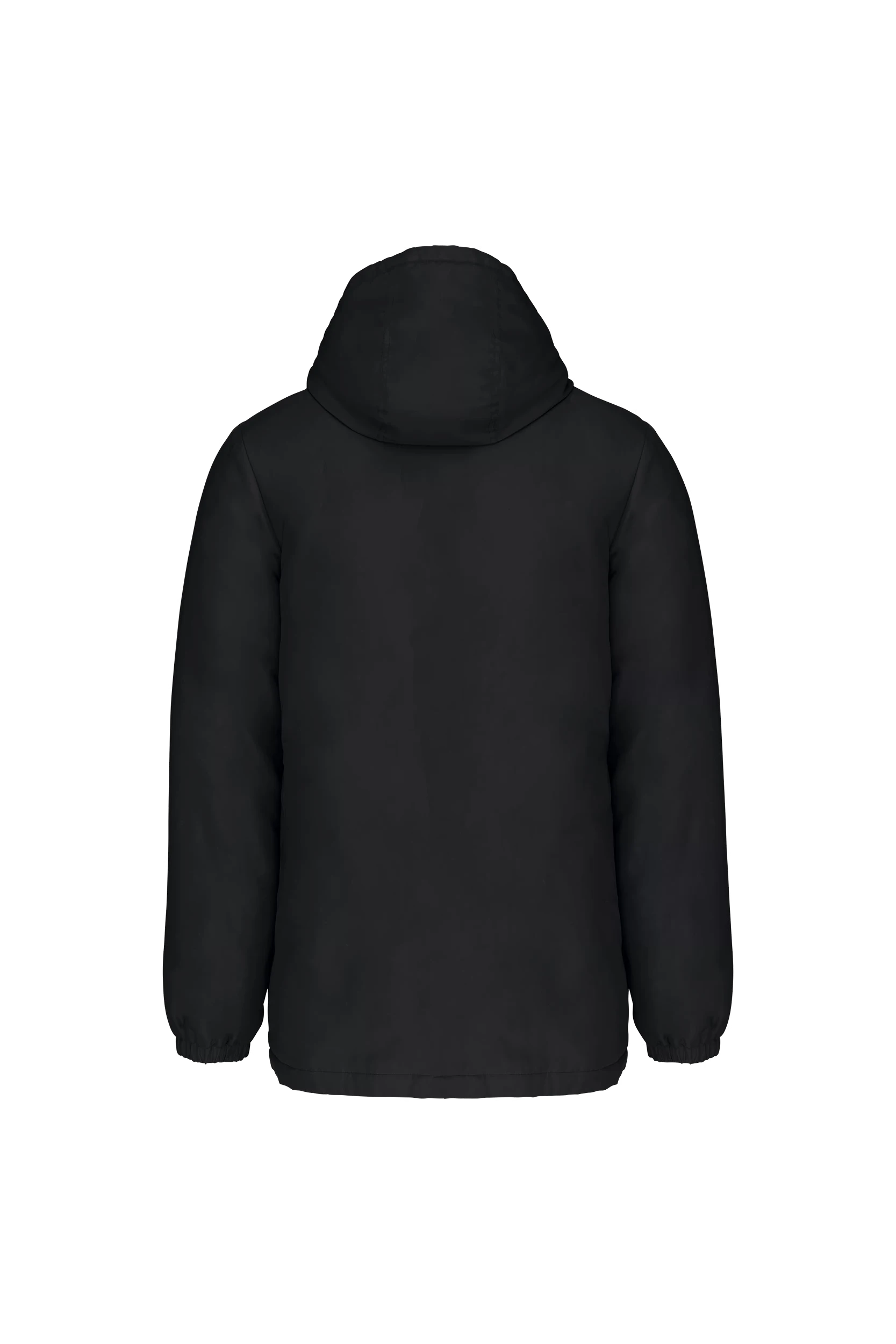 Parka à capuche recyclée unisexe noir
