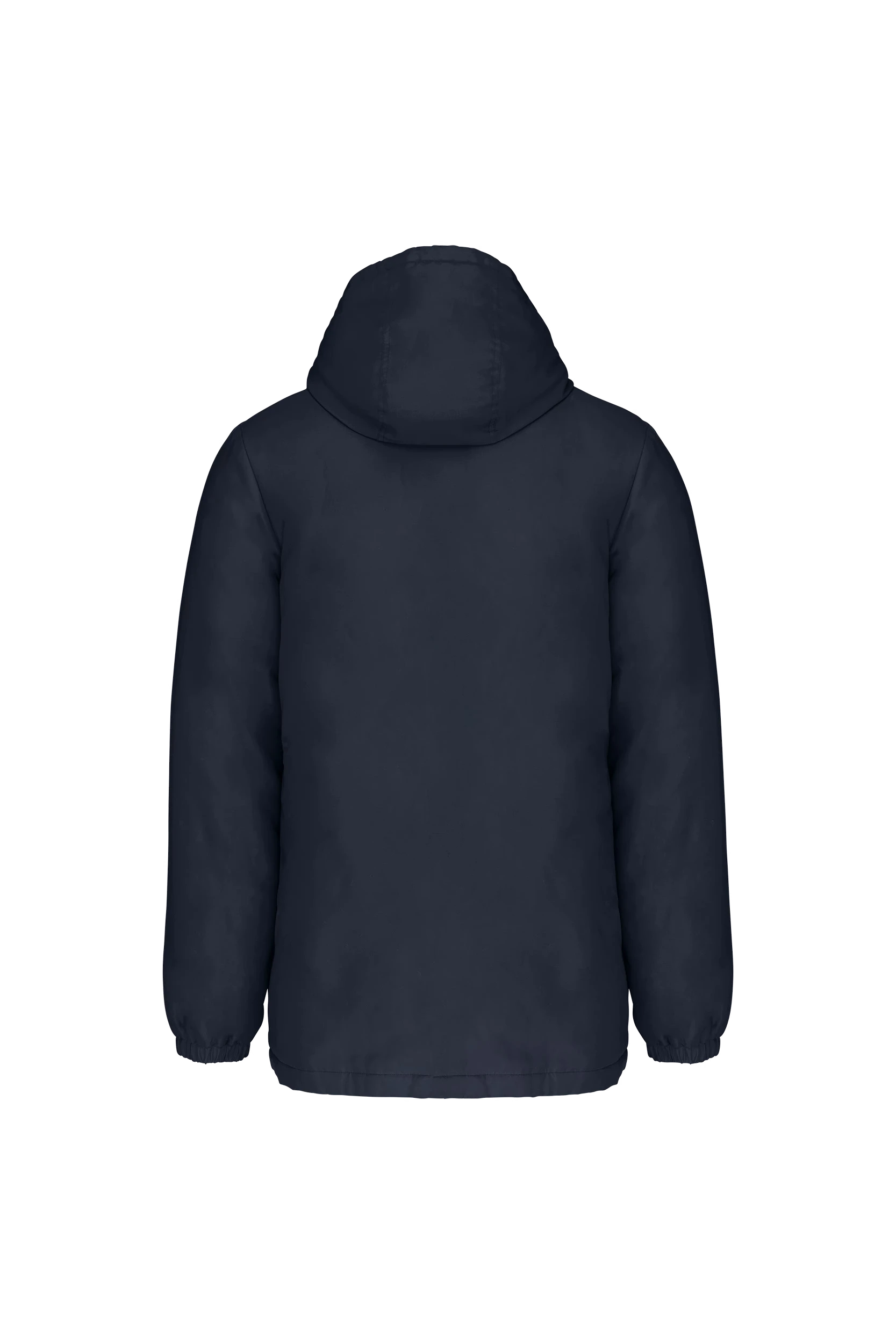 Parka à capuche recyclée unisexe marine