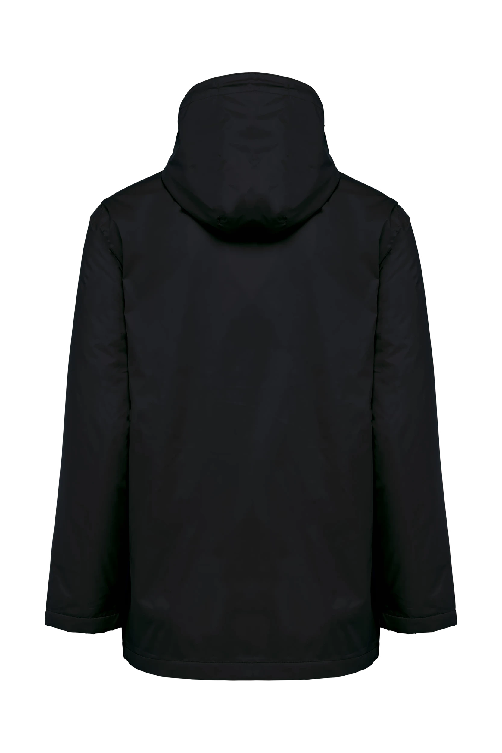 Veste à capuche avec doublure en micropolaire unisexe noir