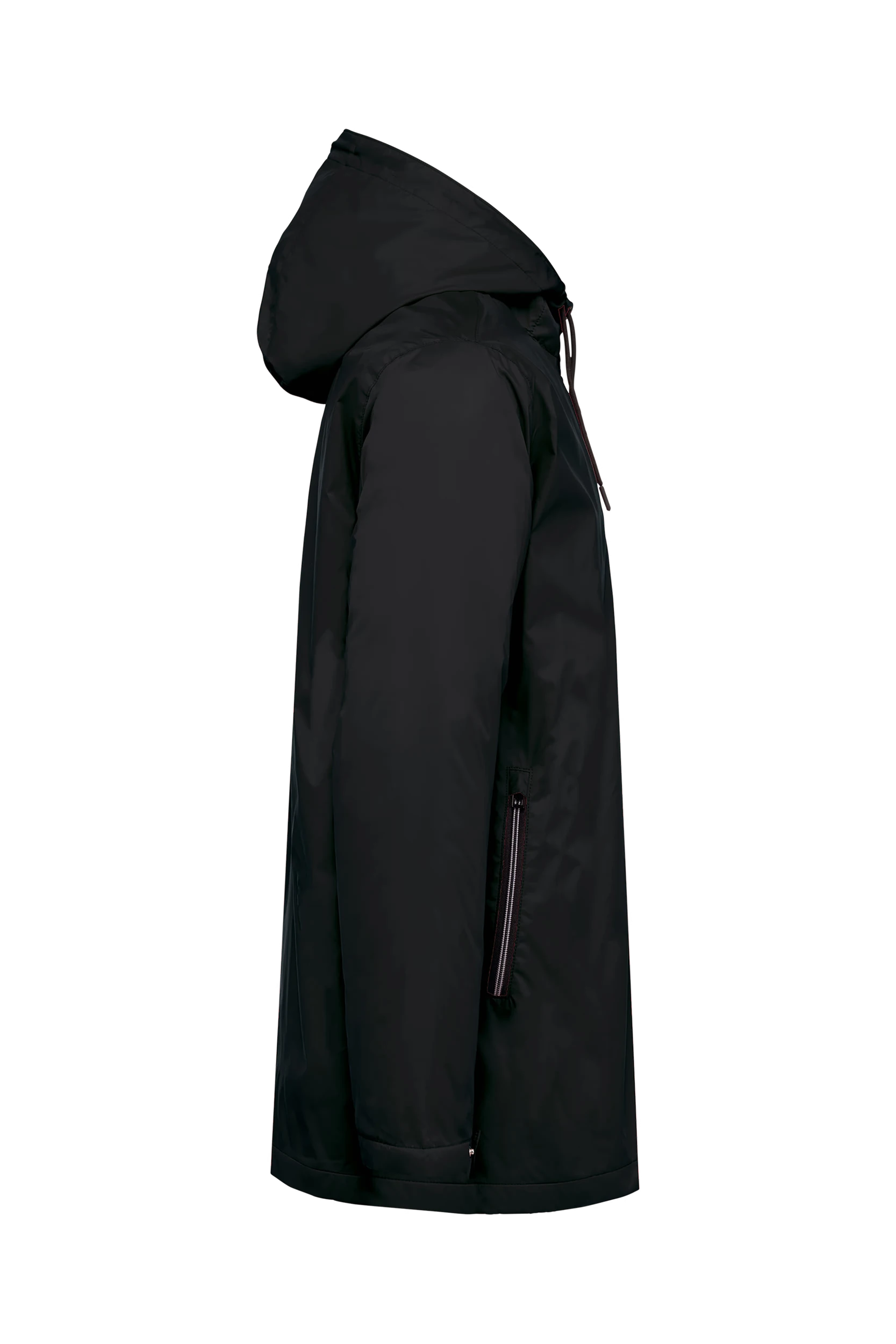 Veste à capuche avec doublure en micropolaire unisexe noir
