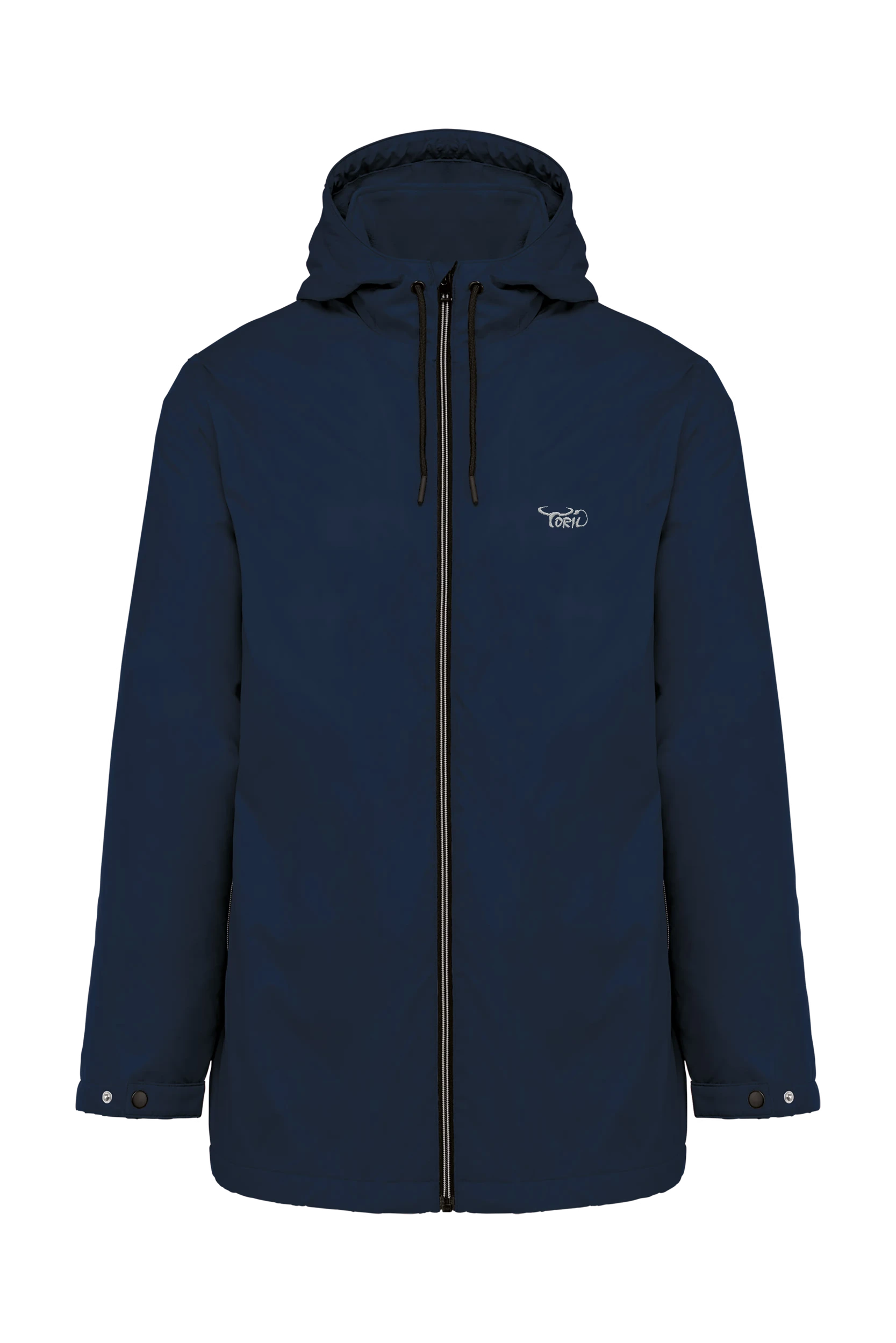 Veste à capuche avec doublure en micropolaire unisexe marine