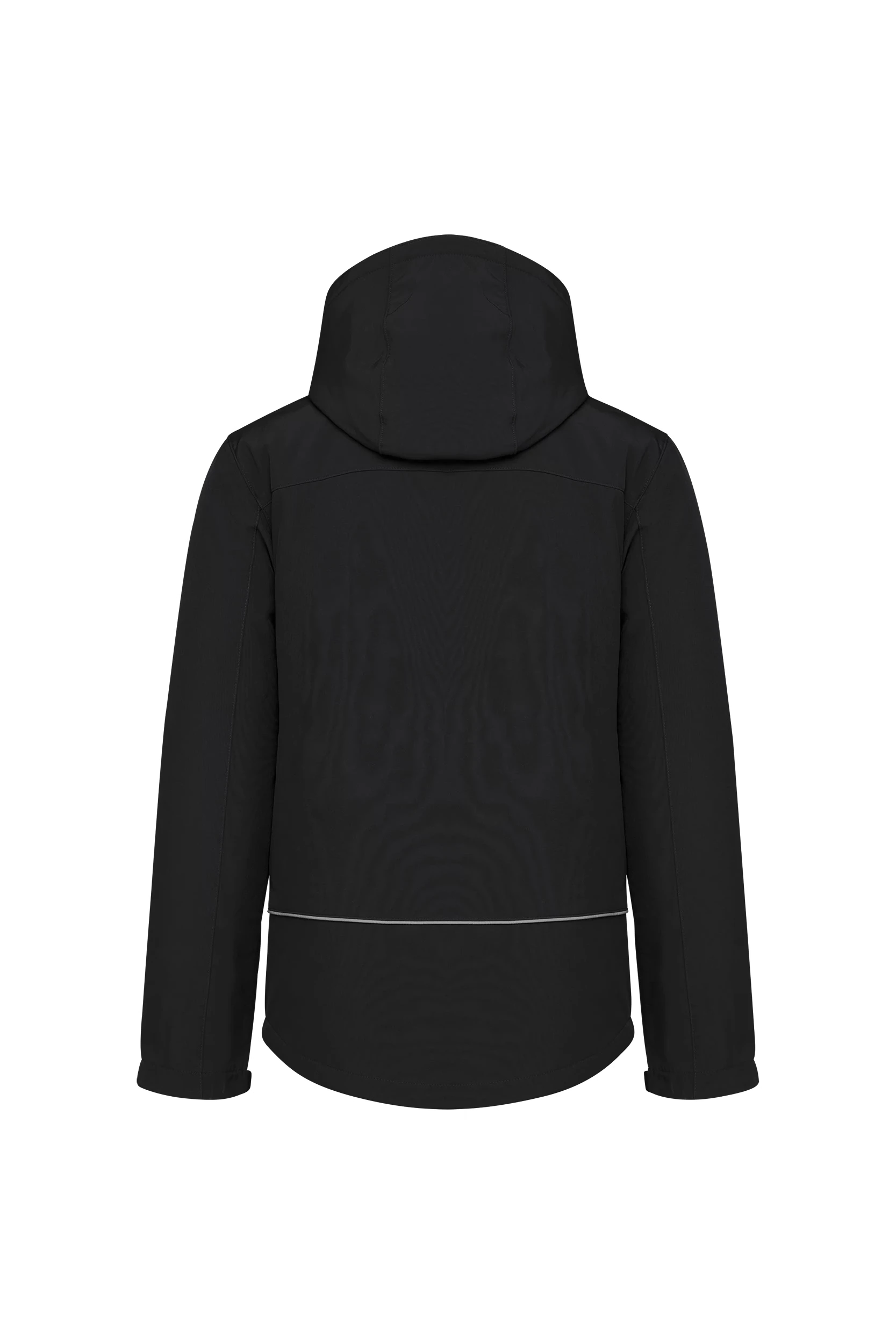 Parka softshell doublée à capuche noir