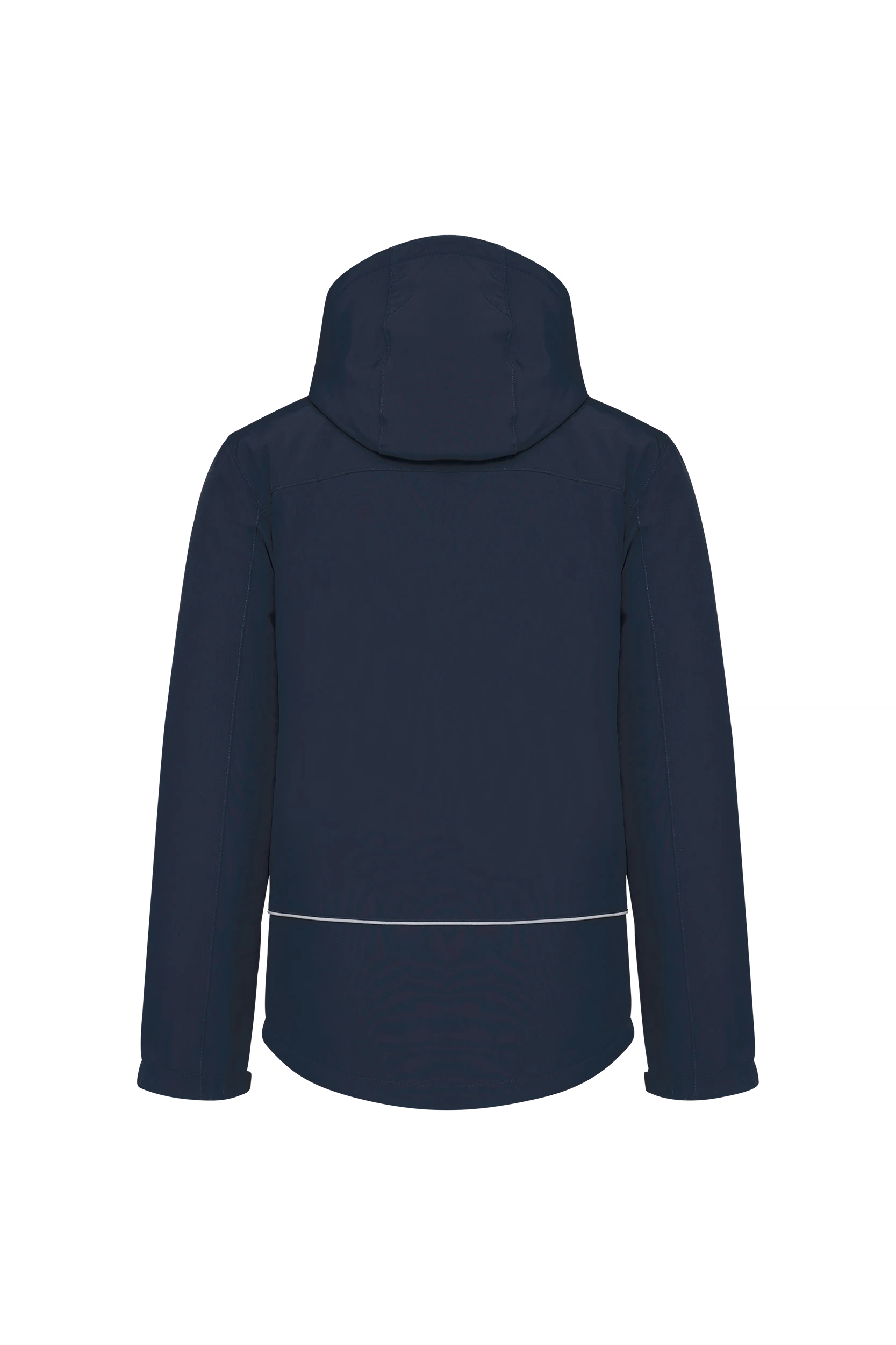 Parka softshell doublée à capuche marine