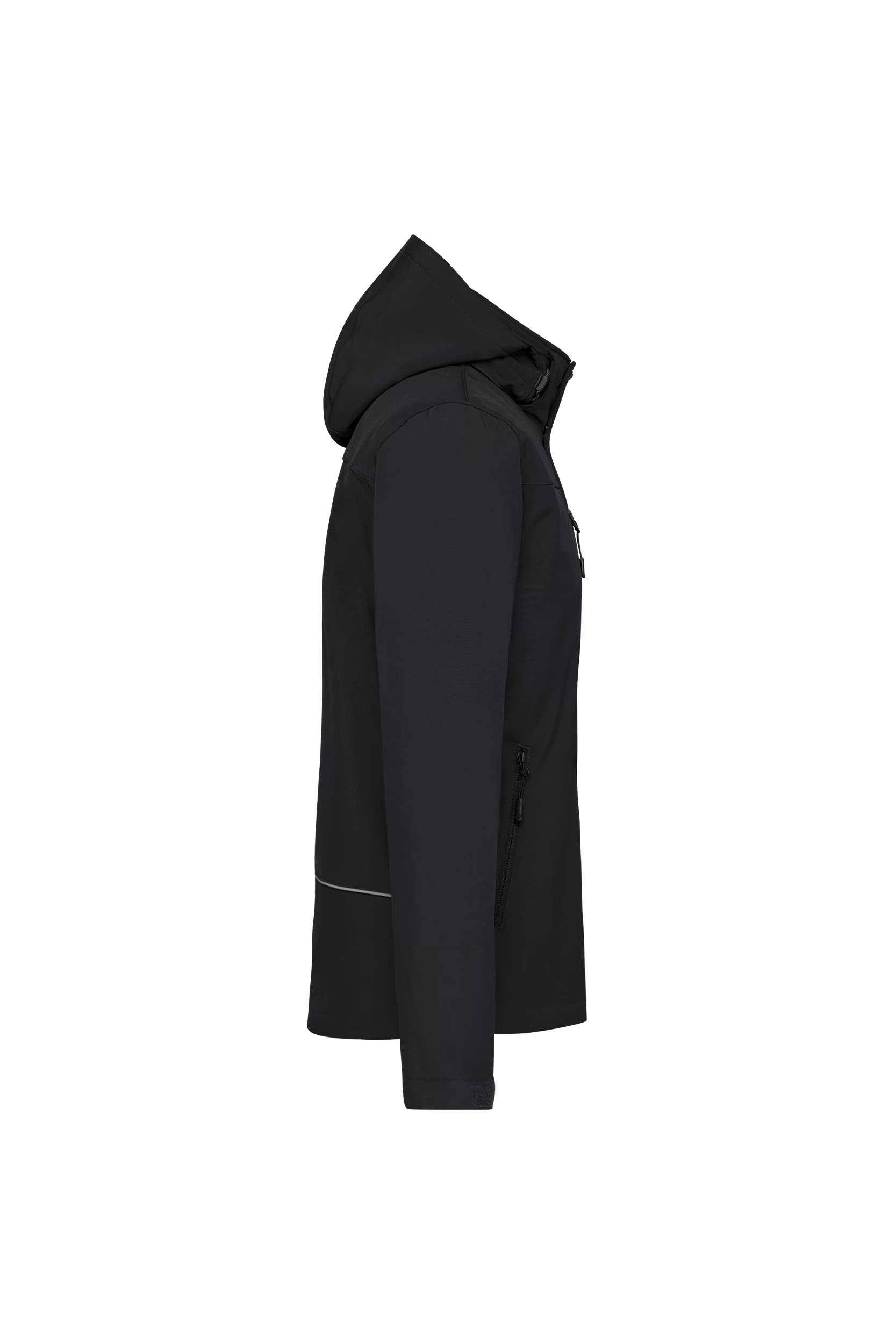Parka softshell doublée à capuche noir