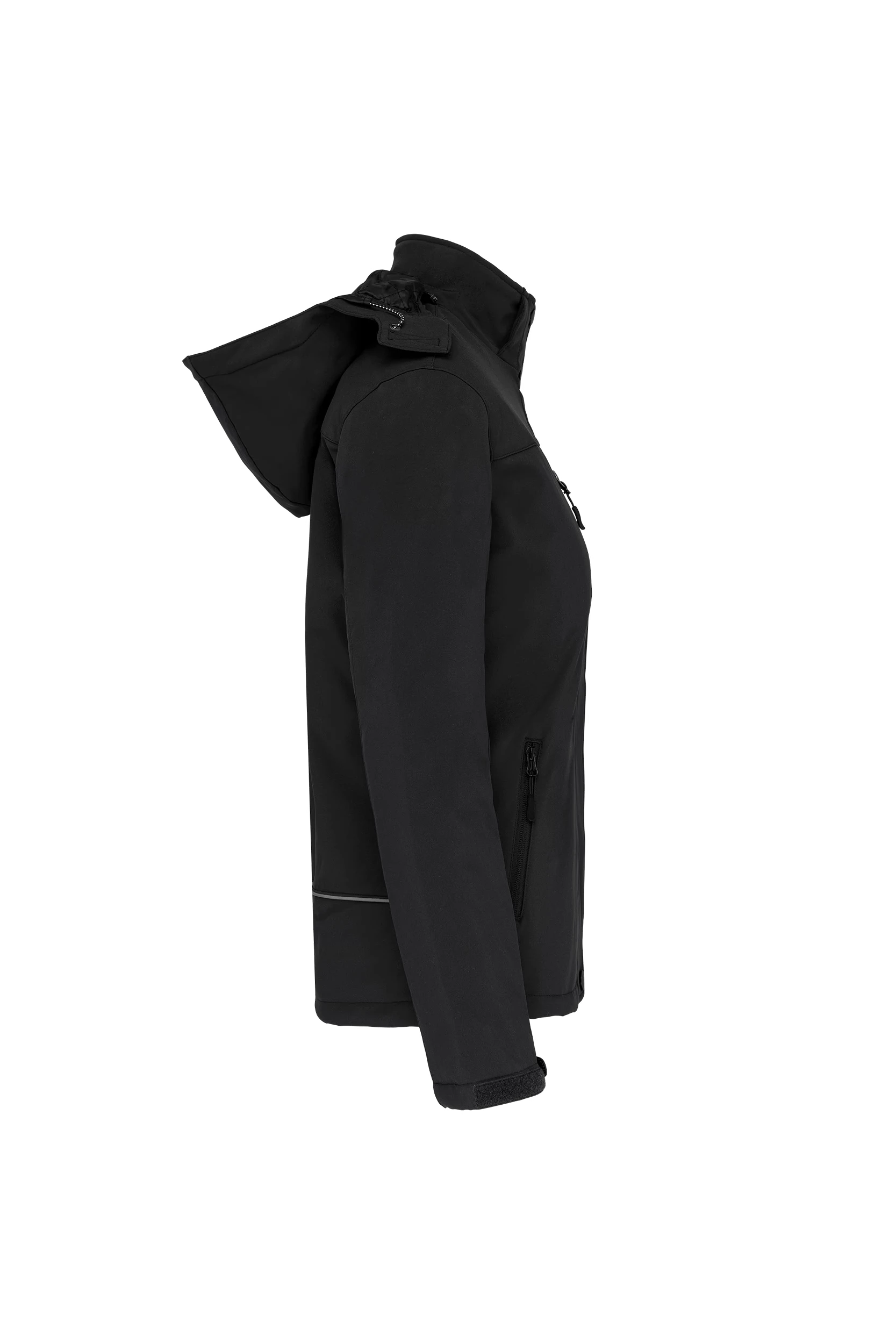 Parka softshell doublée à capuche noir