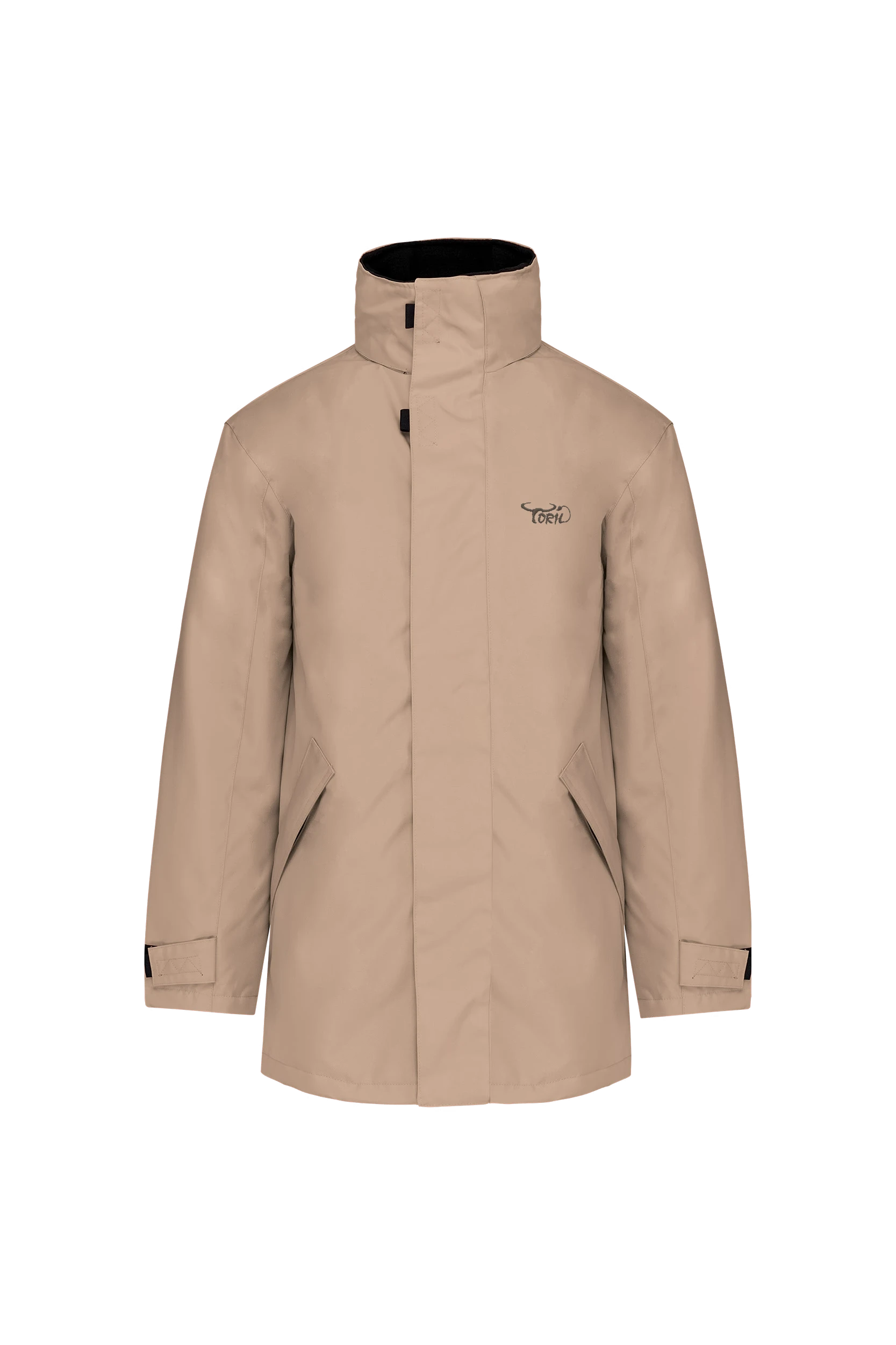 Parka doublure matelassée beige