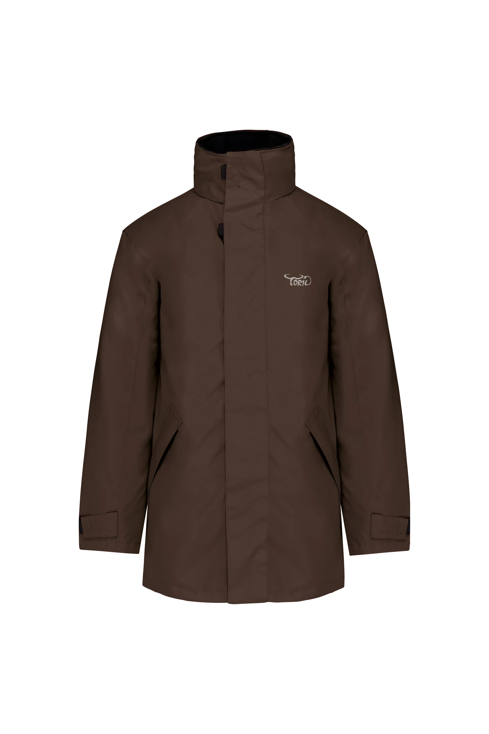 Parka doublure matelassée chocolat