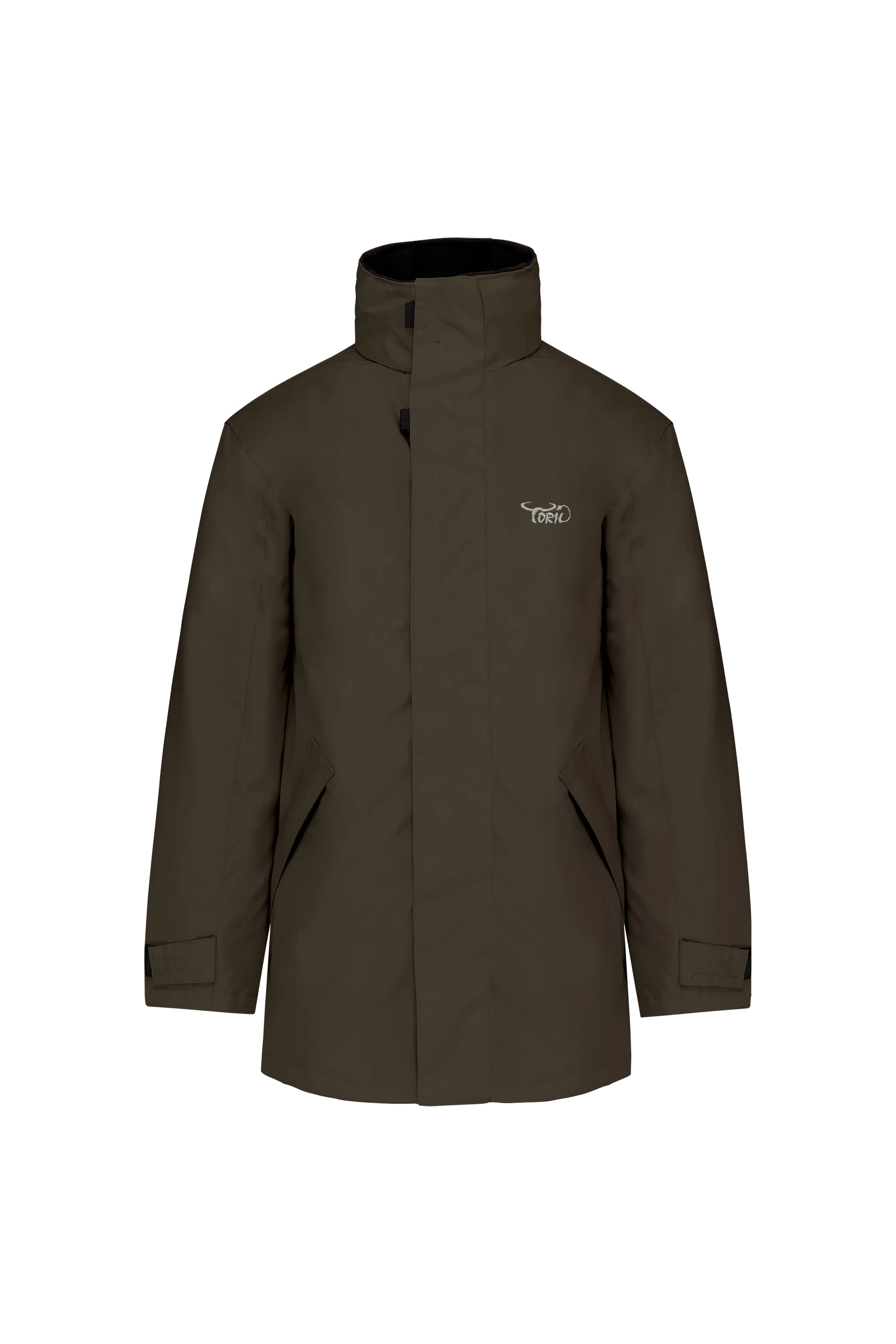 Parka doublure matelassée kaki