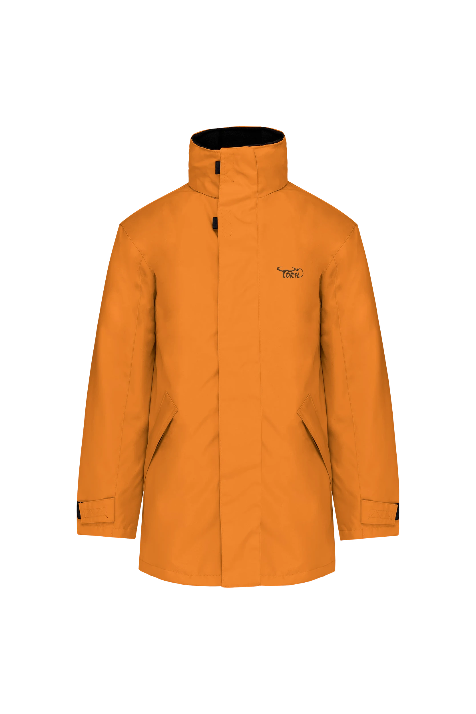 Parka doublure matelassée orange