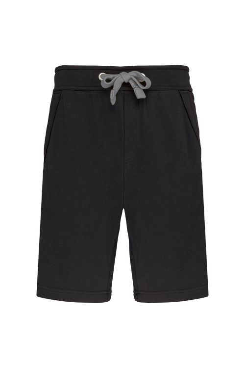 Bermuda french terry unisexe noir