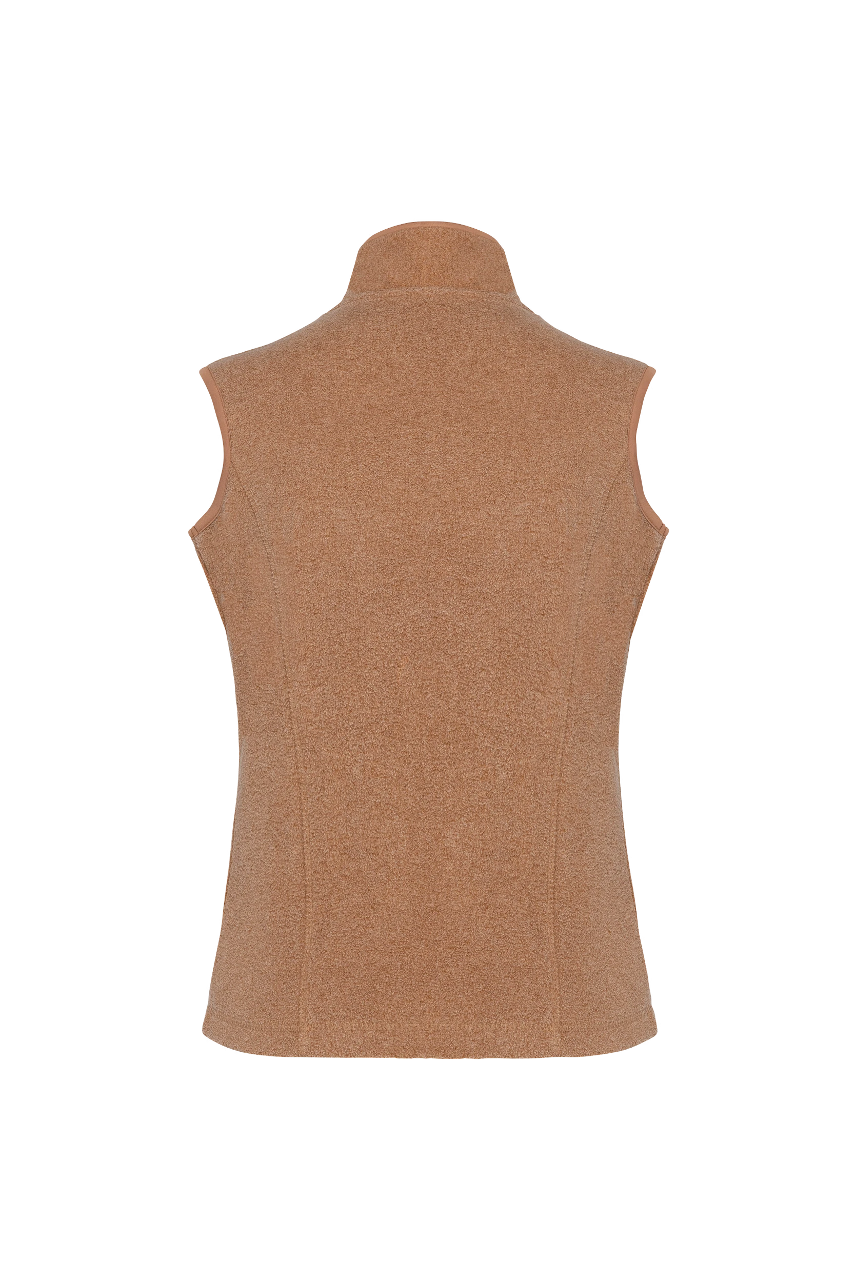 Gilet sans manches micropolaire camel