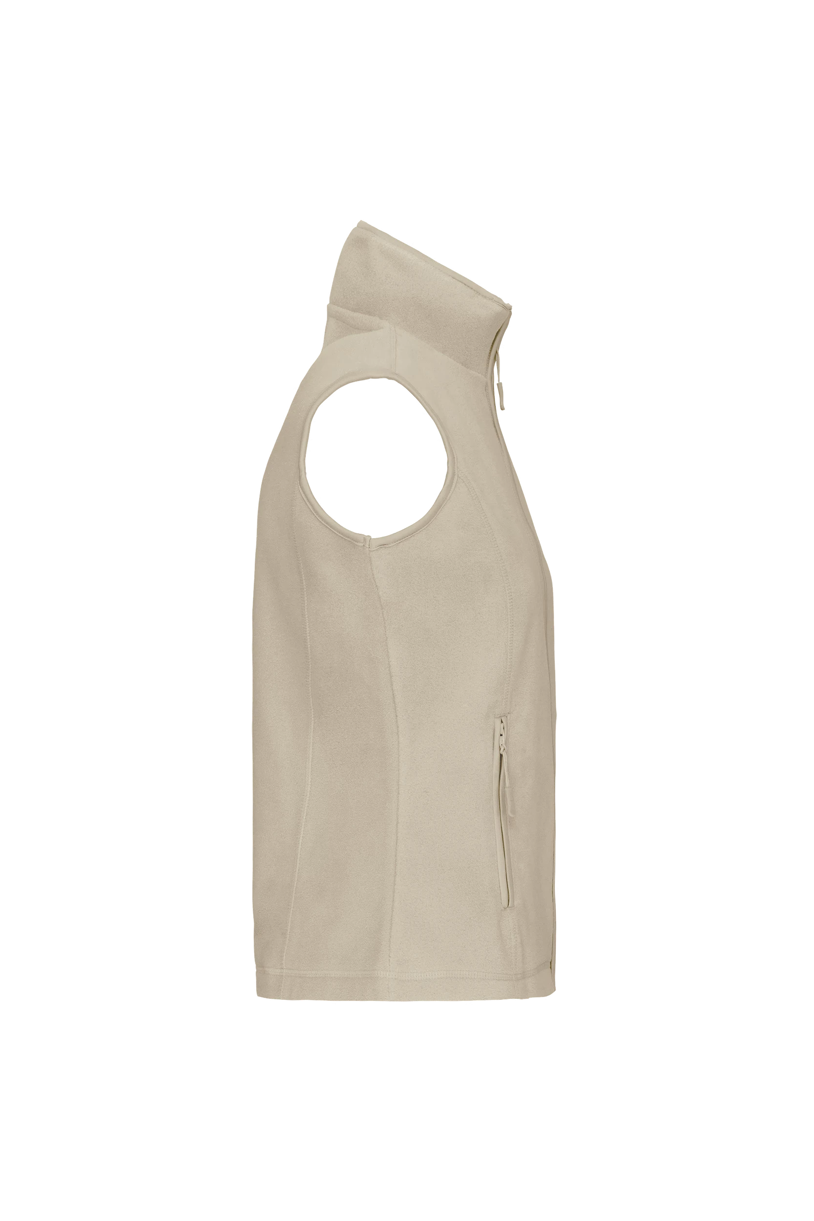 Gilet sans manches micropolaire beige
