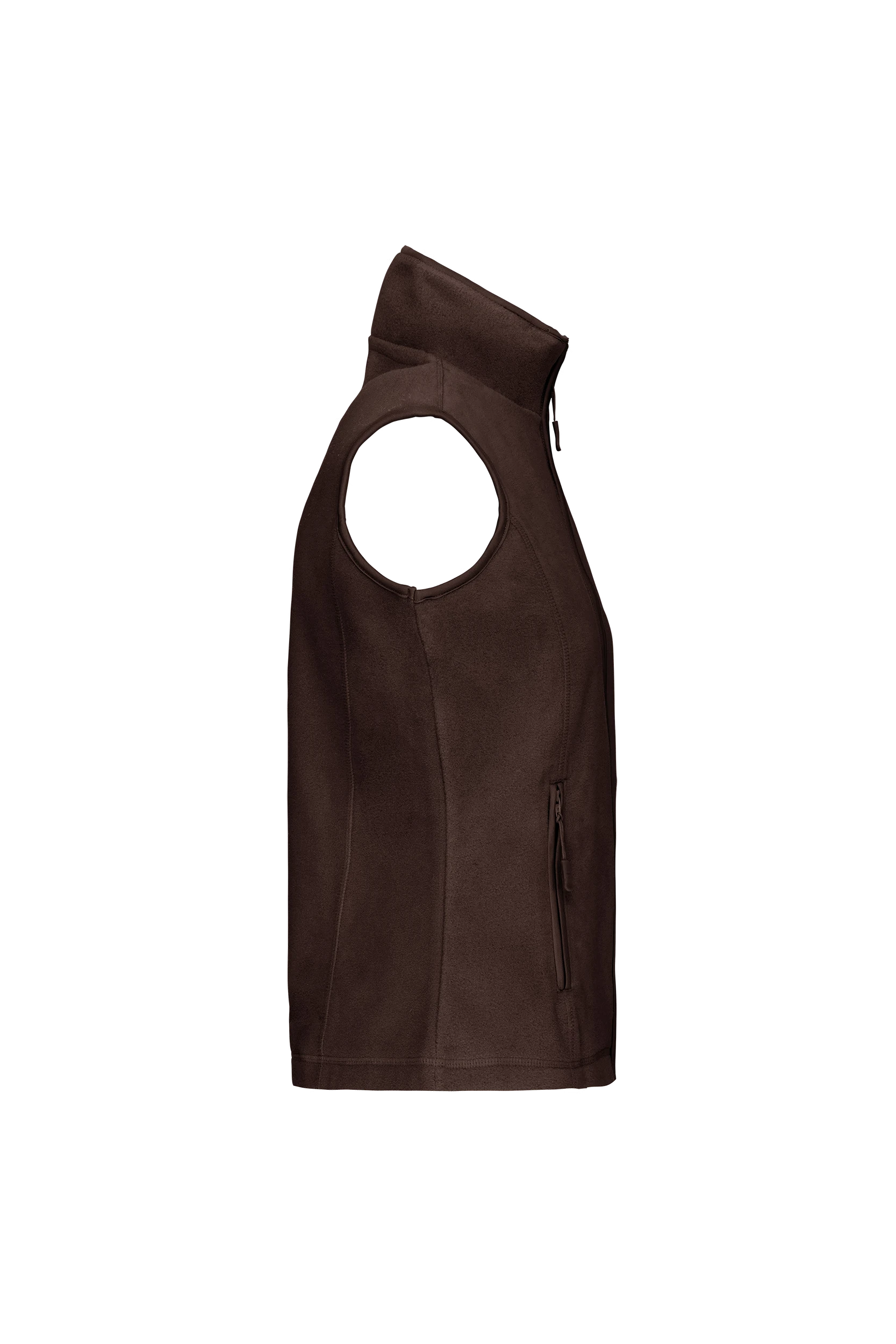 Gilet sans manches micropolaire chocolat