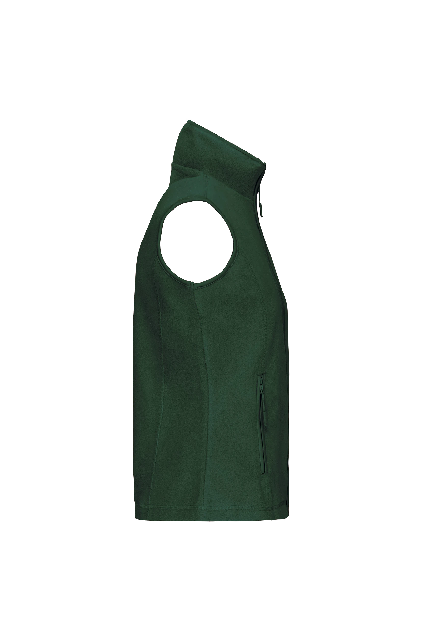 Gilet sans manches micropolaire vert forêt