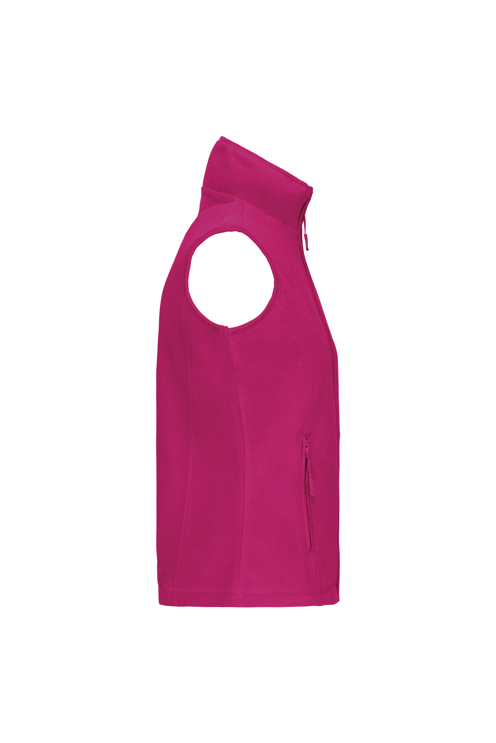 Gilet sans manches micropolaire fuchsia