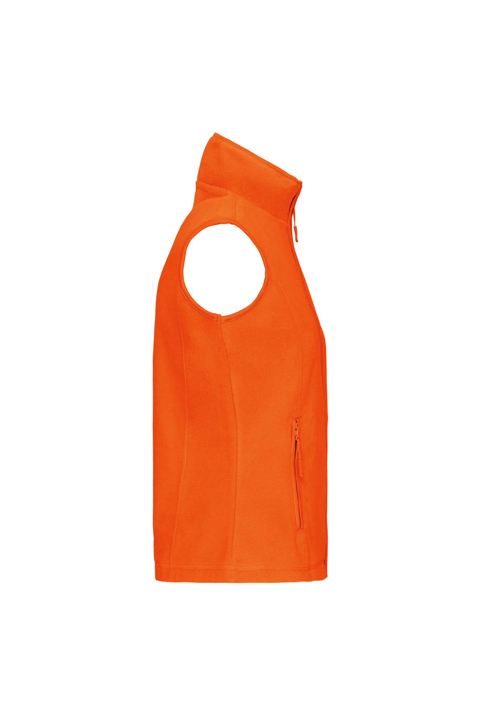 Gilet sans manches micropolaire orange