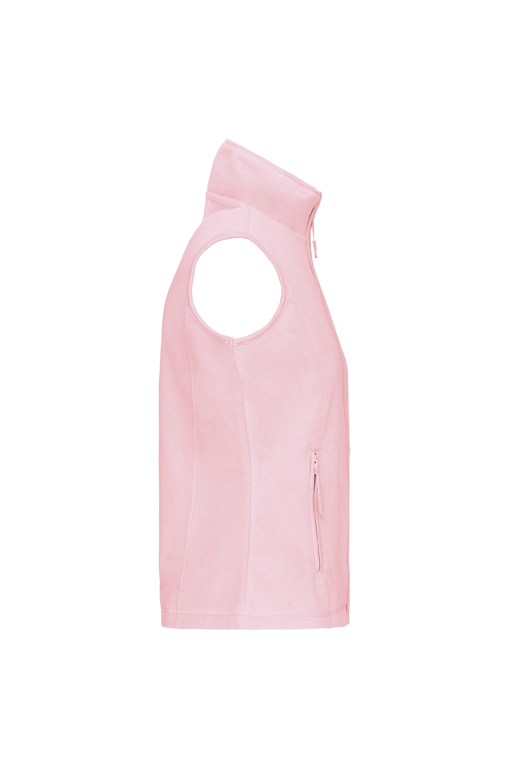 Gilet sans manches micropolaire rose pâle