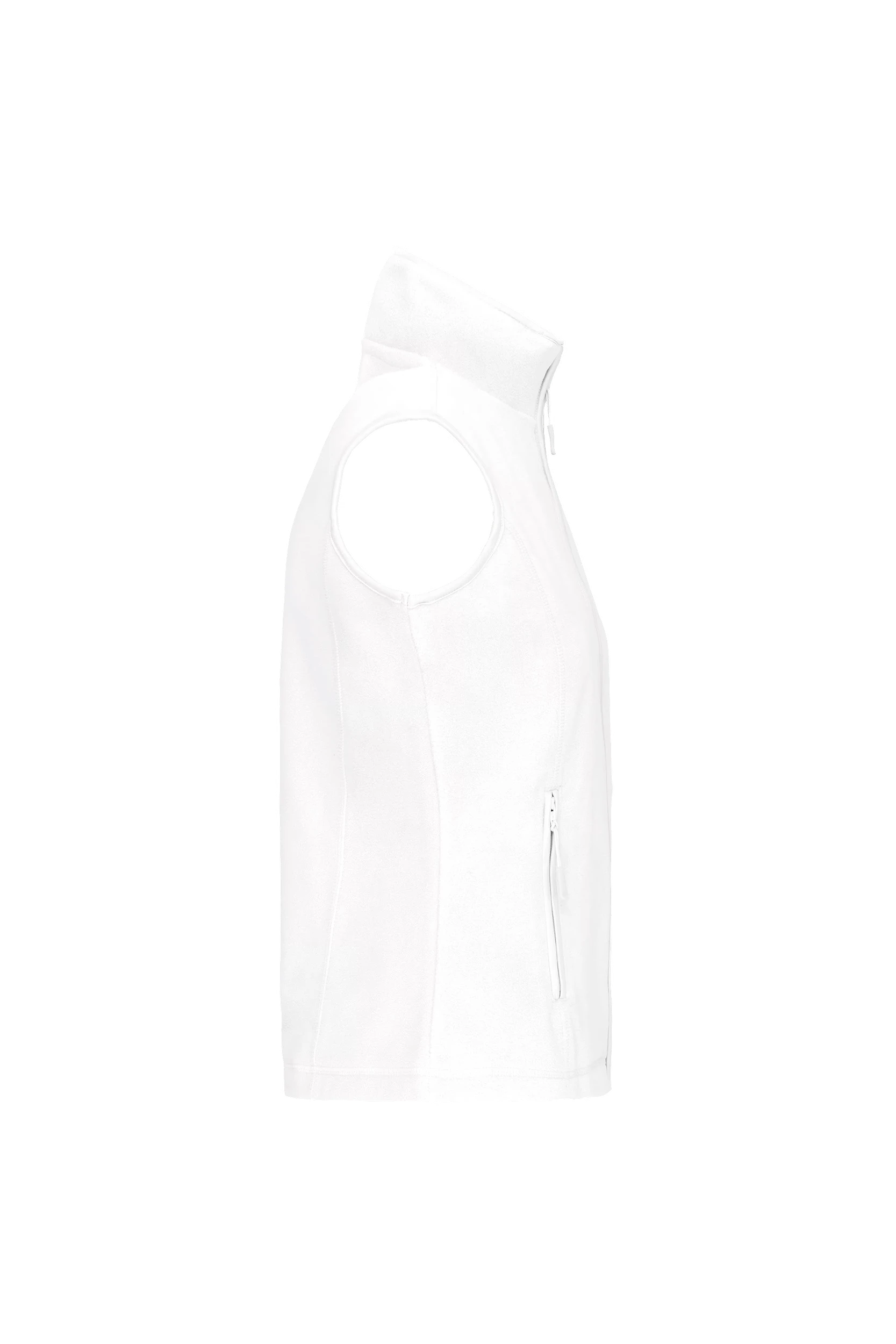 Gilet sans manches micropolaire blanc