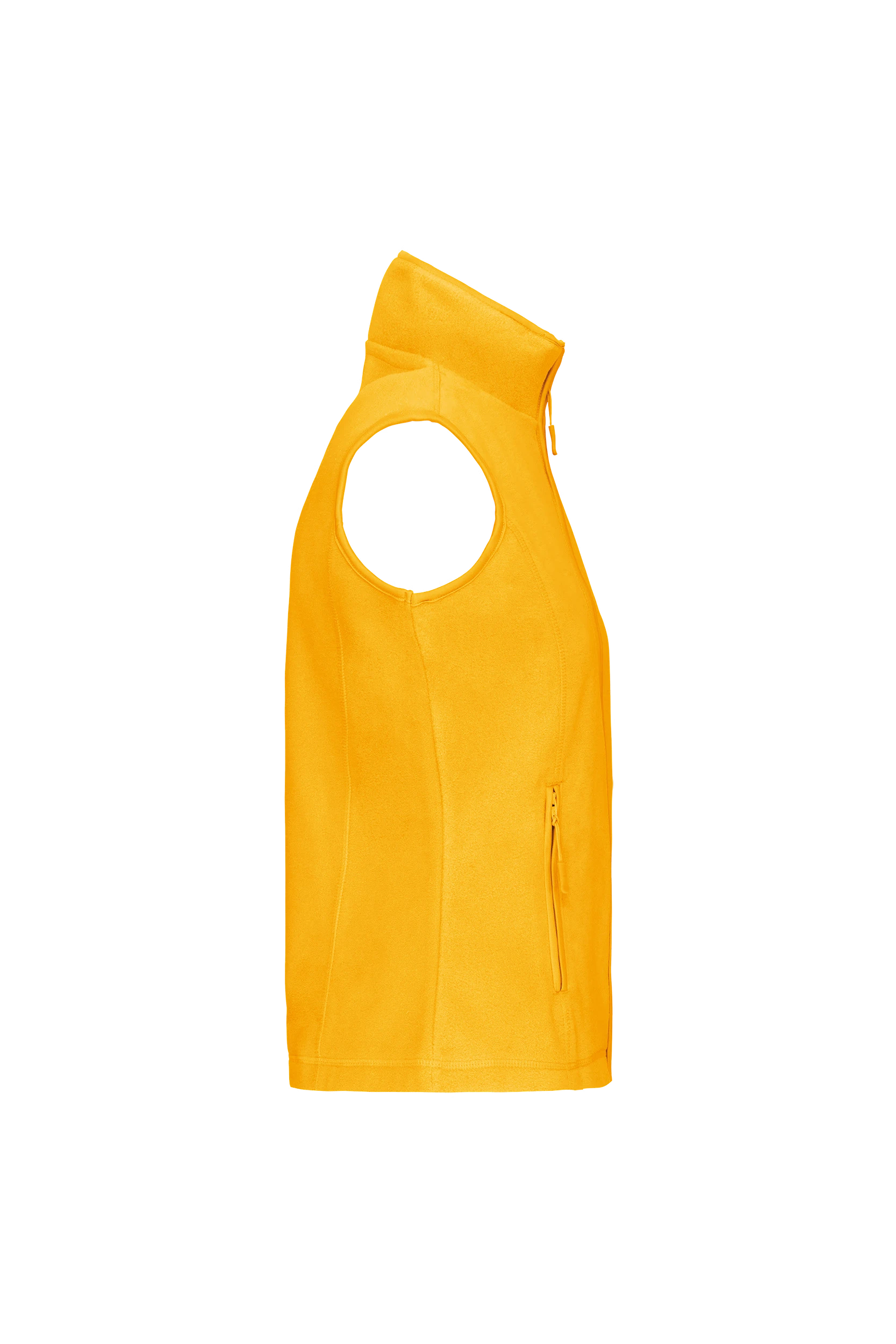 Gilet sans manches micropolaire jaune