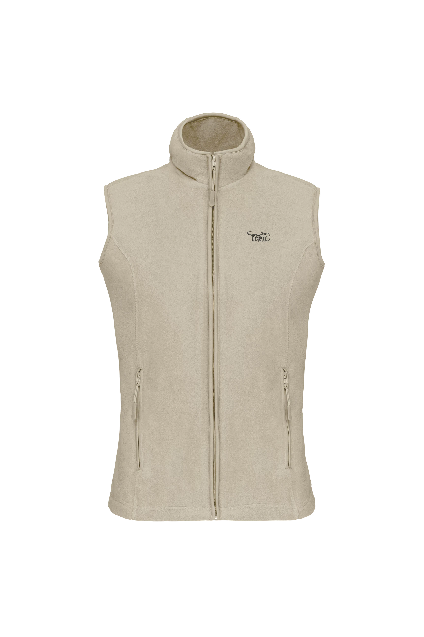 Gilet sans manches micropolaire beige