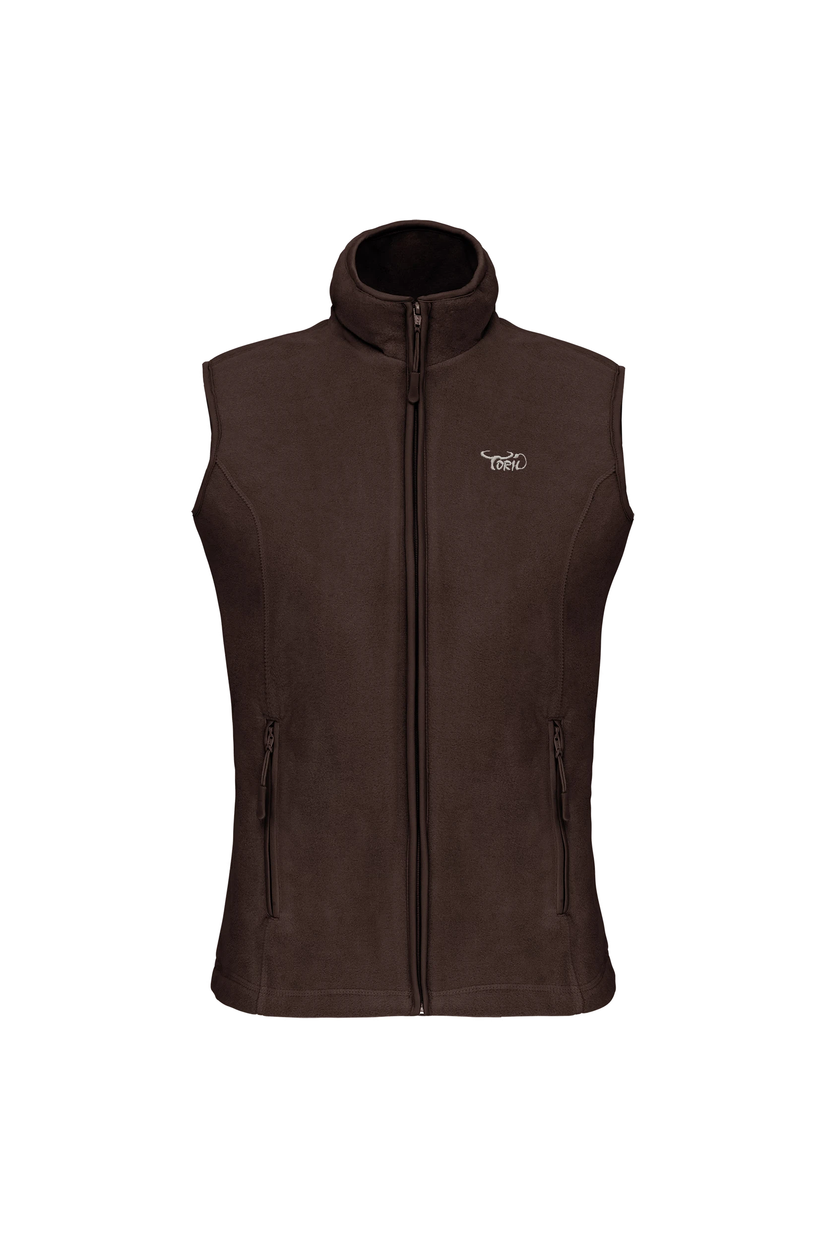 Gilet sans manches micropolaire chocolat