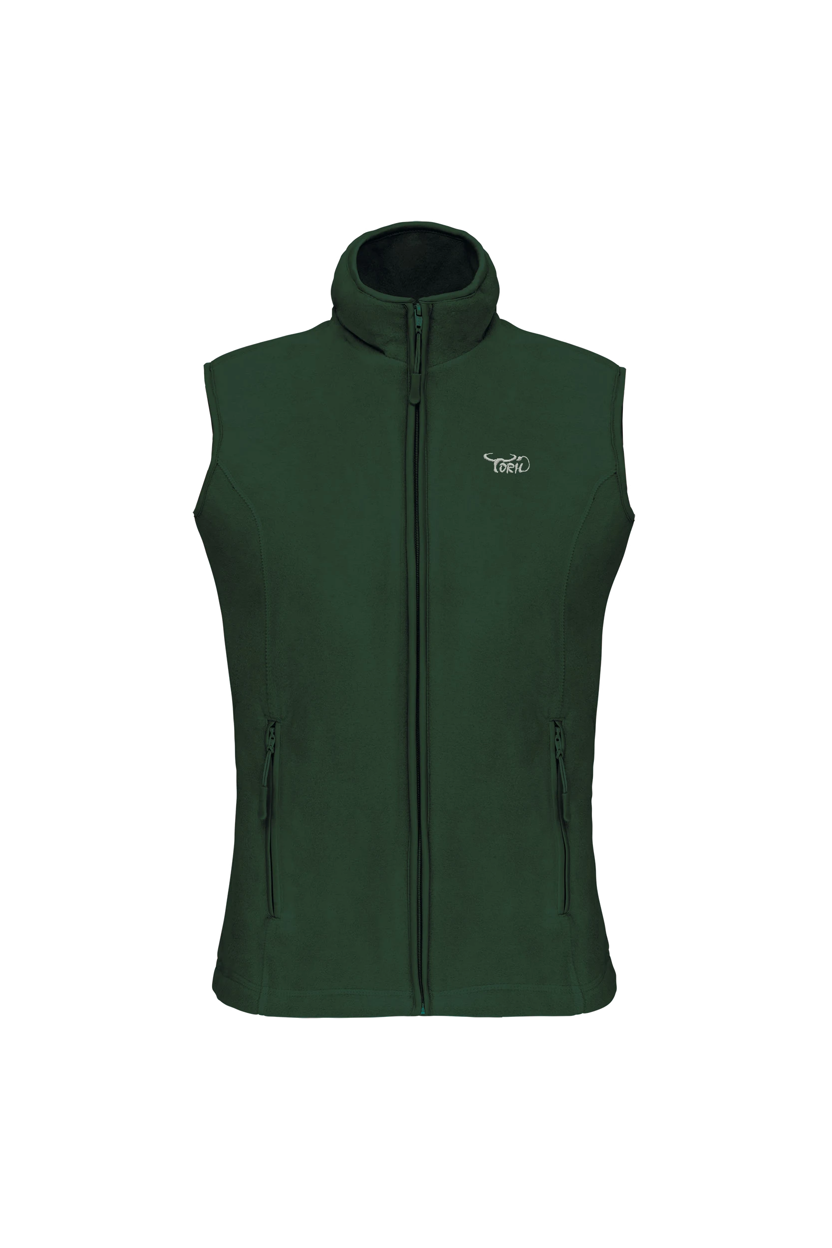 Gilet sans manches micropolaire vert forêt