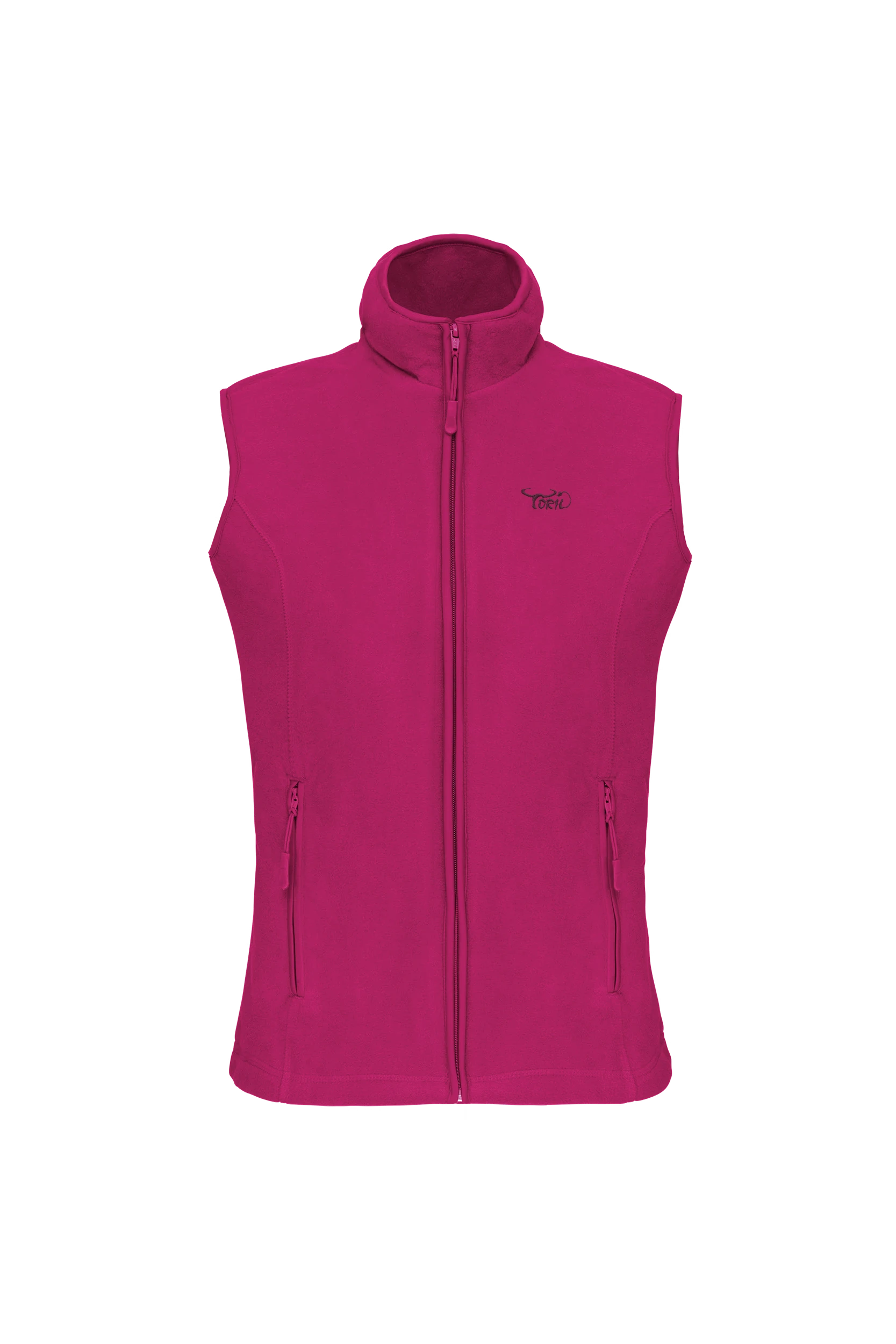Gilet sans manches micropolaire fuchsia