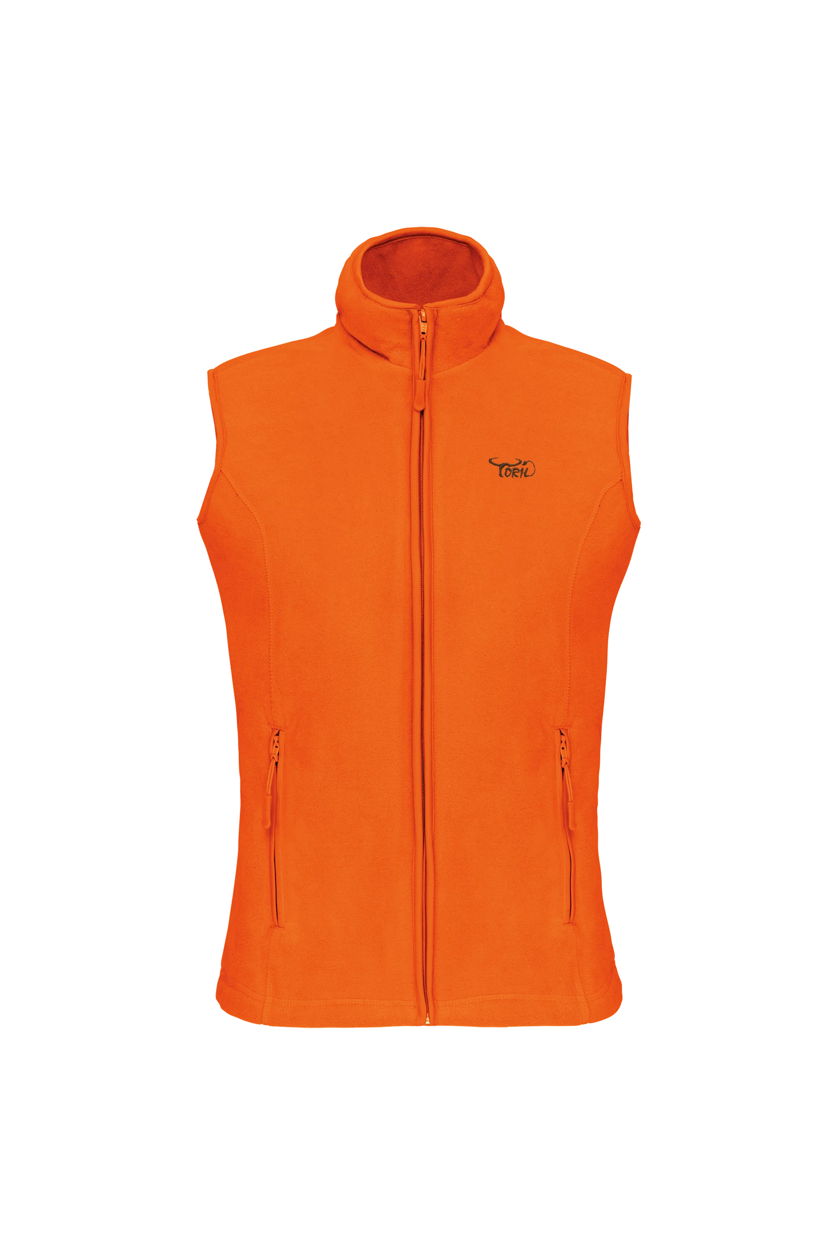 Gilet sans manches micropolaire orange