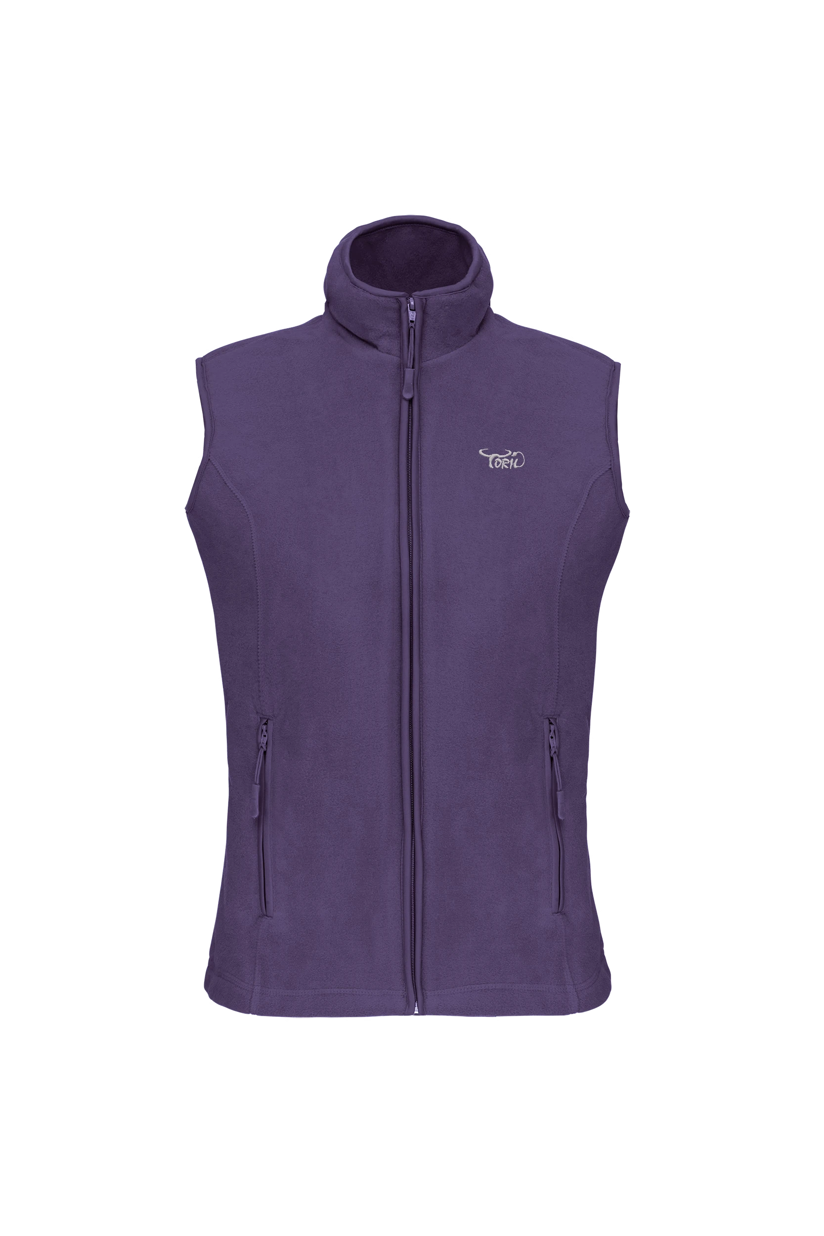 Gilet sans manches micropolaire violet