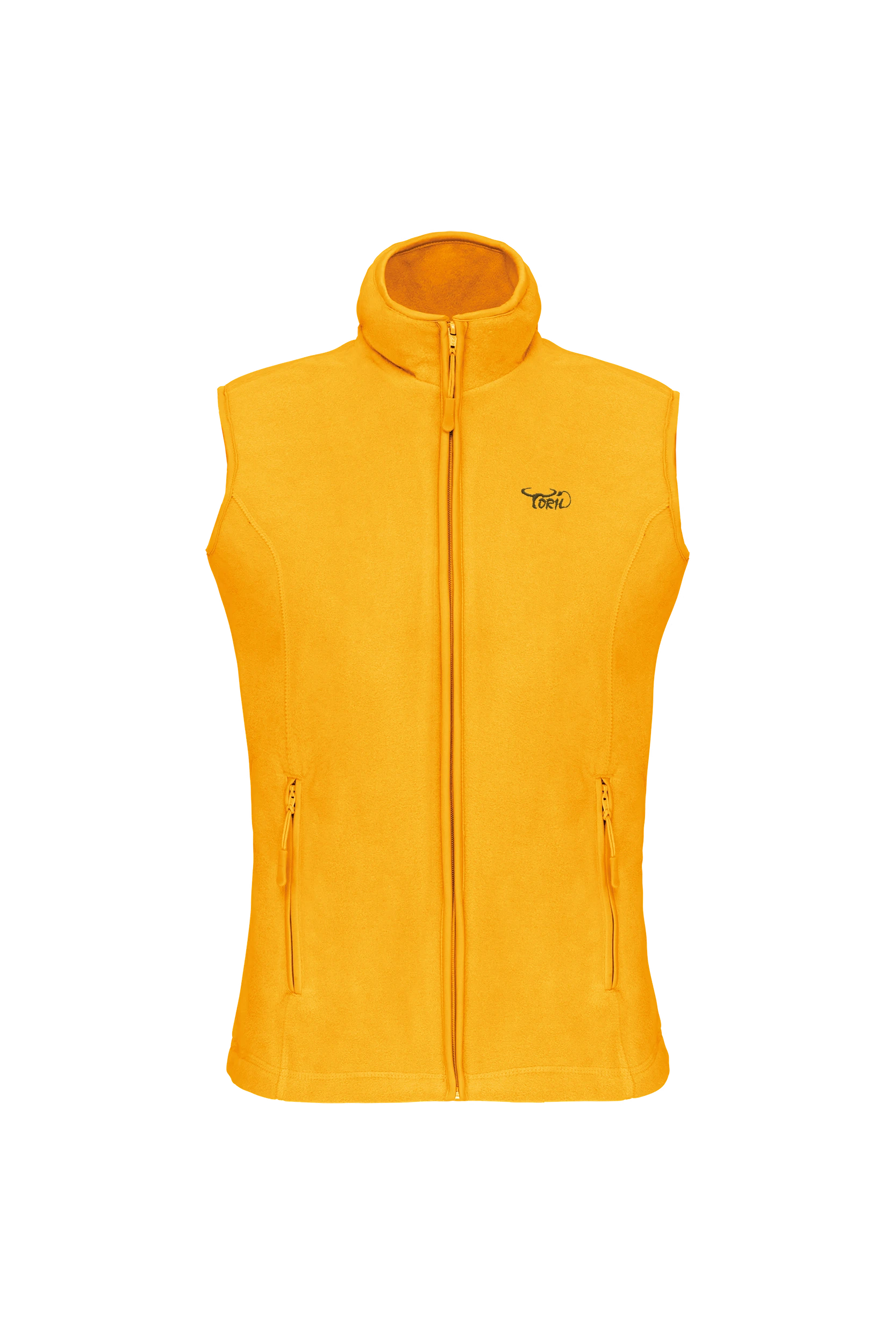 Gilet sans manches micropolaire jaune