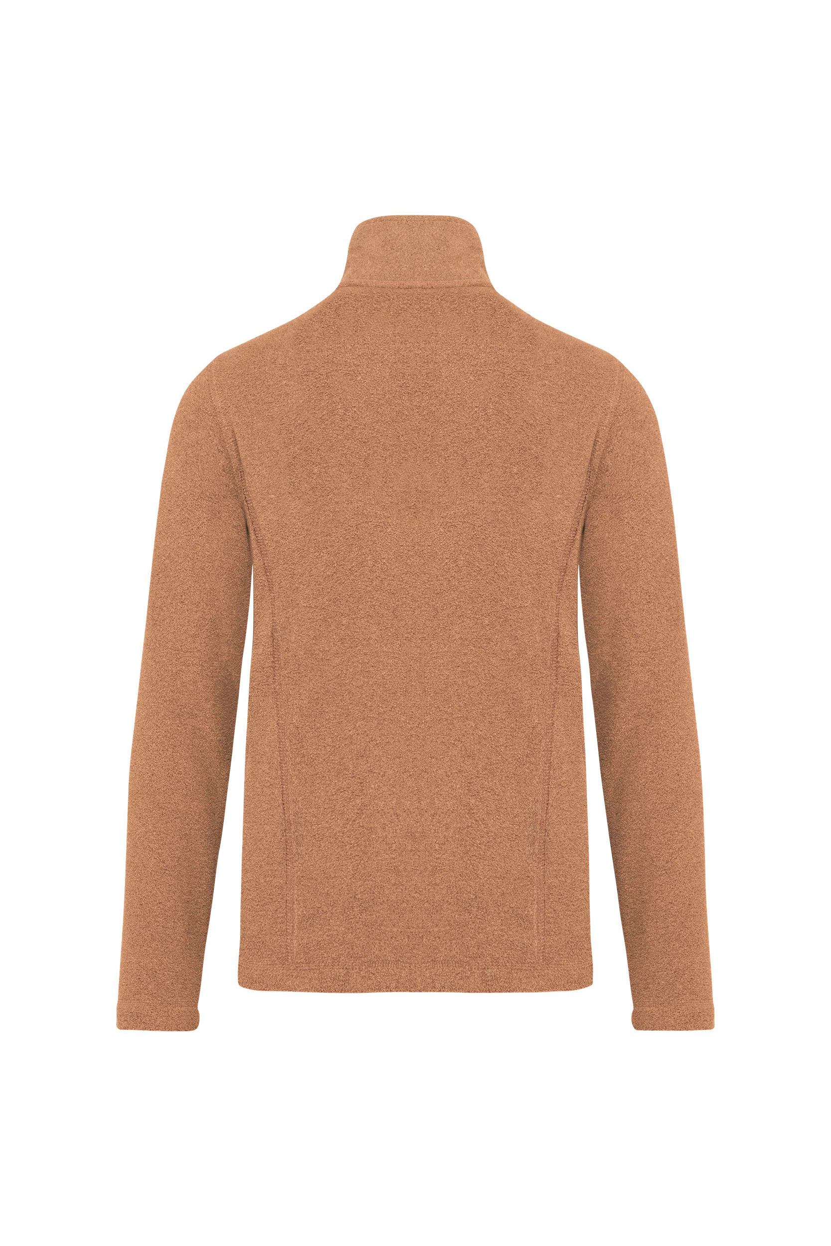Veste micropolaire zippée camel