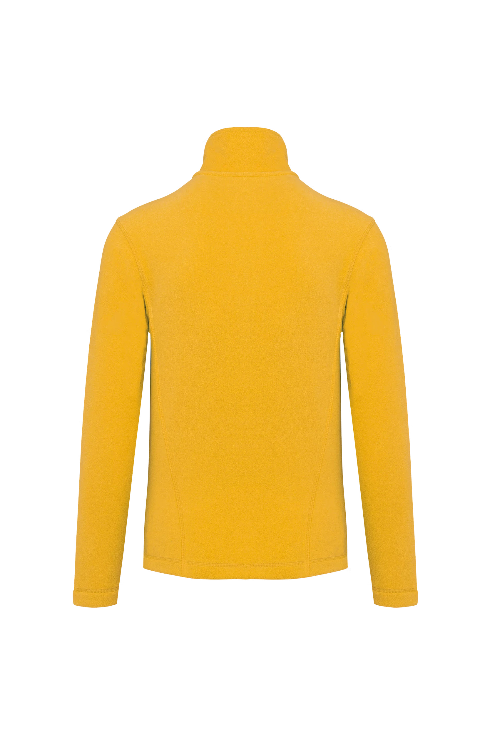 Veste micropolaire zippée jaune