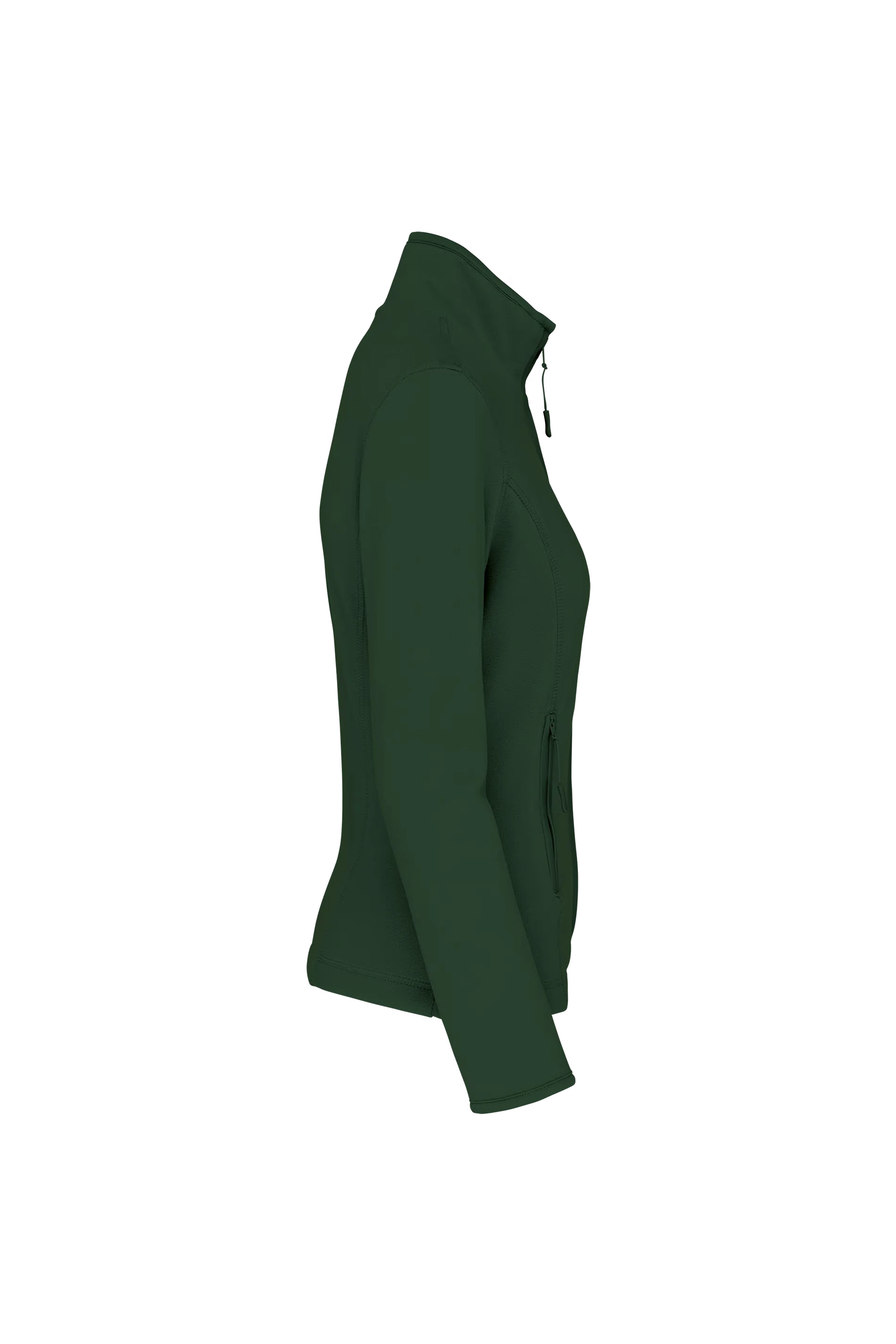 Veste micropolaire zippée vert forêt