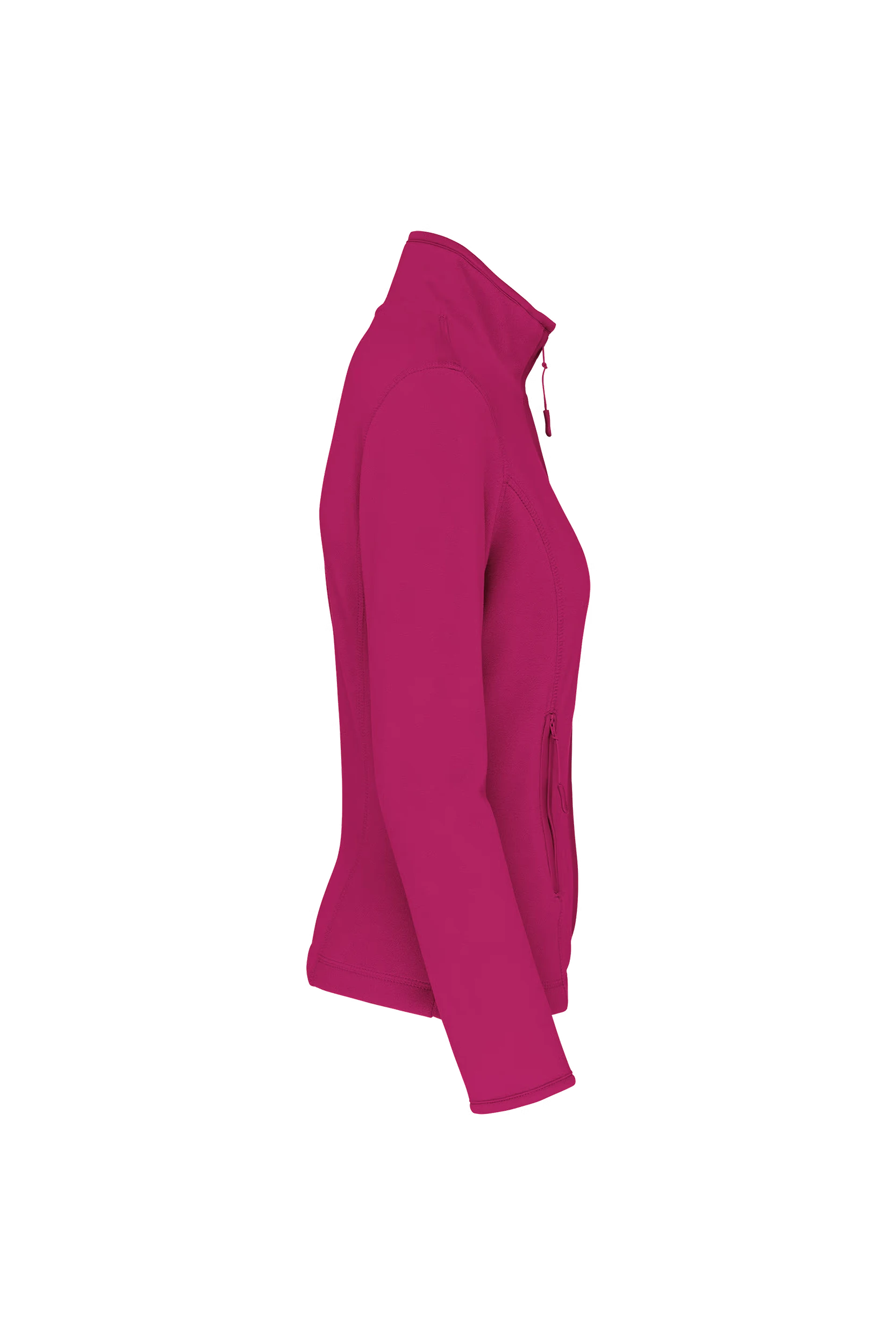 Veste micropolaire zippée fuchsia