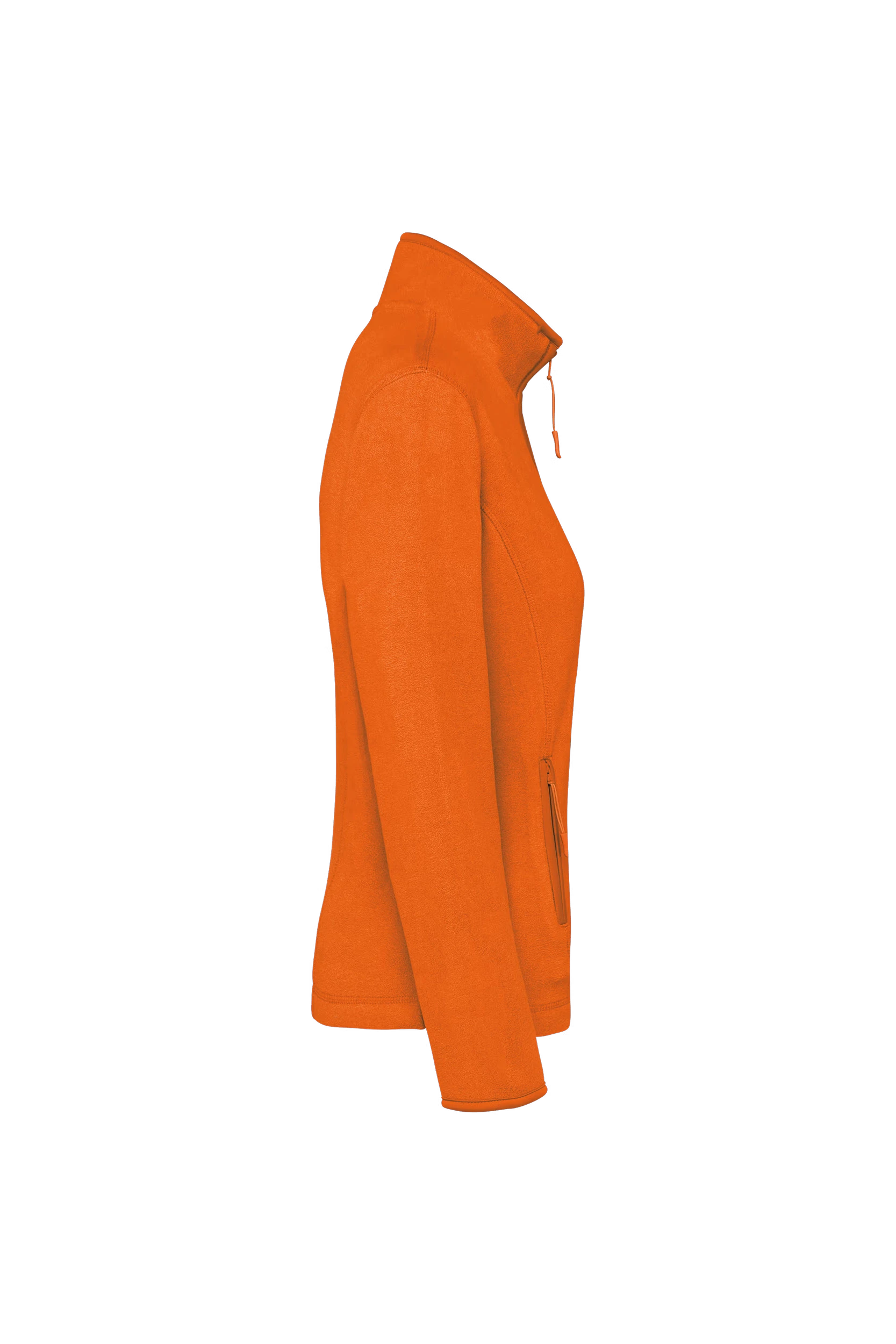 Veste micropolaire zippée orange